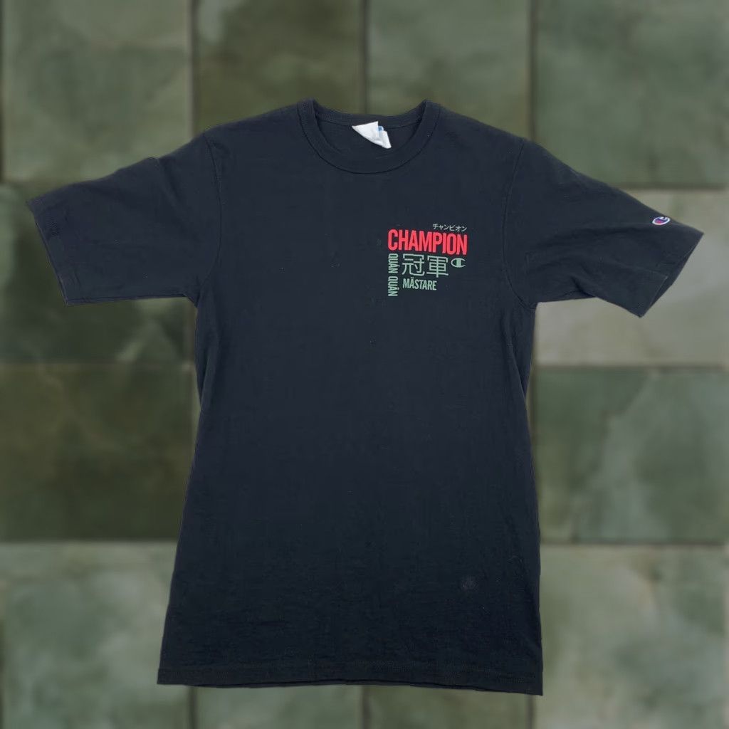 Champion Champion T Shirt Adult Small Black Different Languages Heritage Shirt Foreign Mens Small Black Language Heritage 90s Size US S / EU 44-46 / 1 - 1 Thumbnail