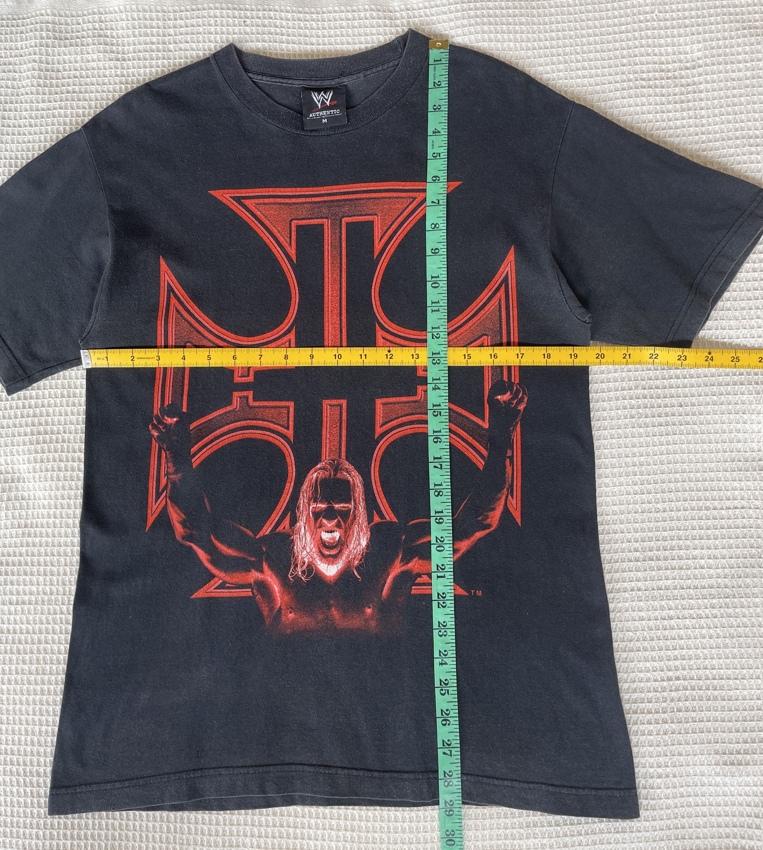 WWE Vintage’y2k🔥WWE TRIPLE H Wrestling🔥Big Prints Sun Faded Tee Size US M / EU 48-50 / 2 - 12 Thumbnail