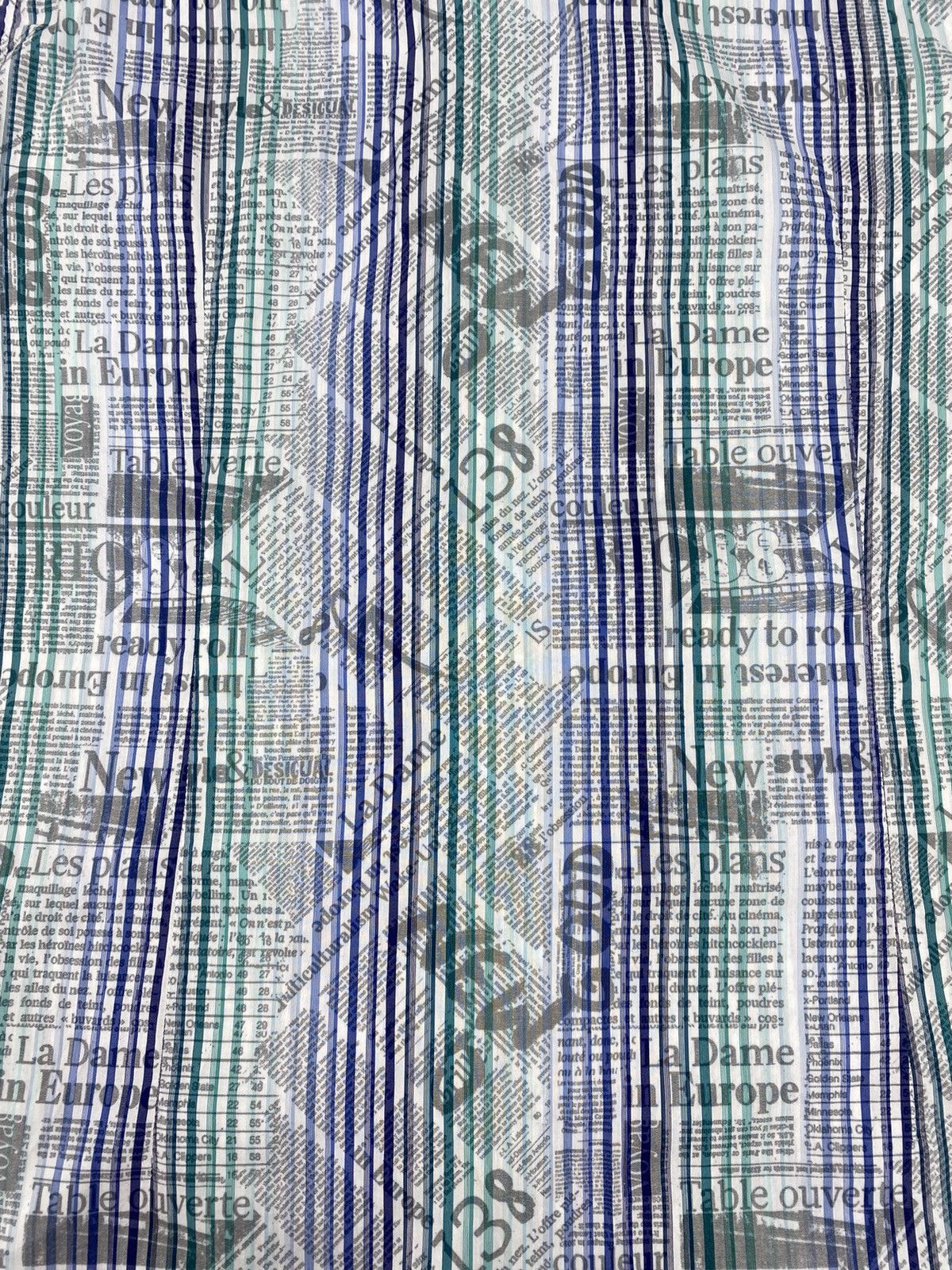 Desigual 🔥LASTDROP🔥 Newspaper Gazette Galliano Style Striped Shirt Size US S / EU 44-46 / 1 - 15 Thumbnail