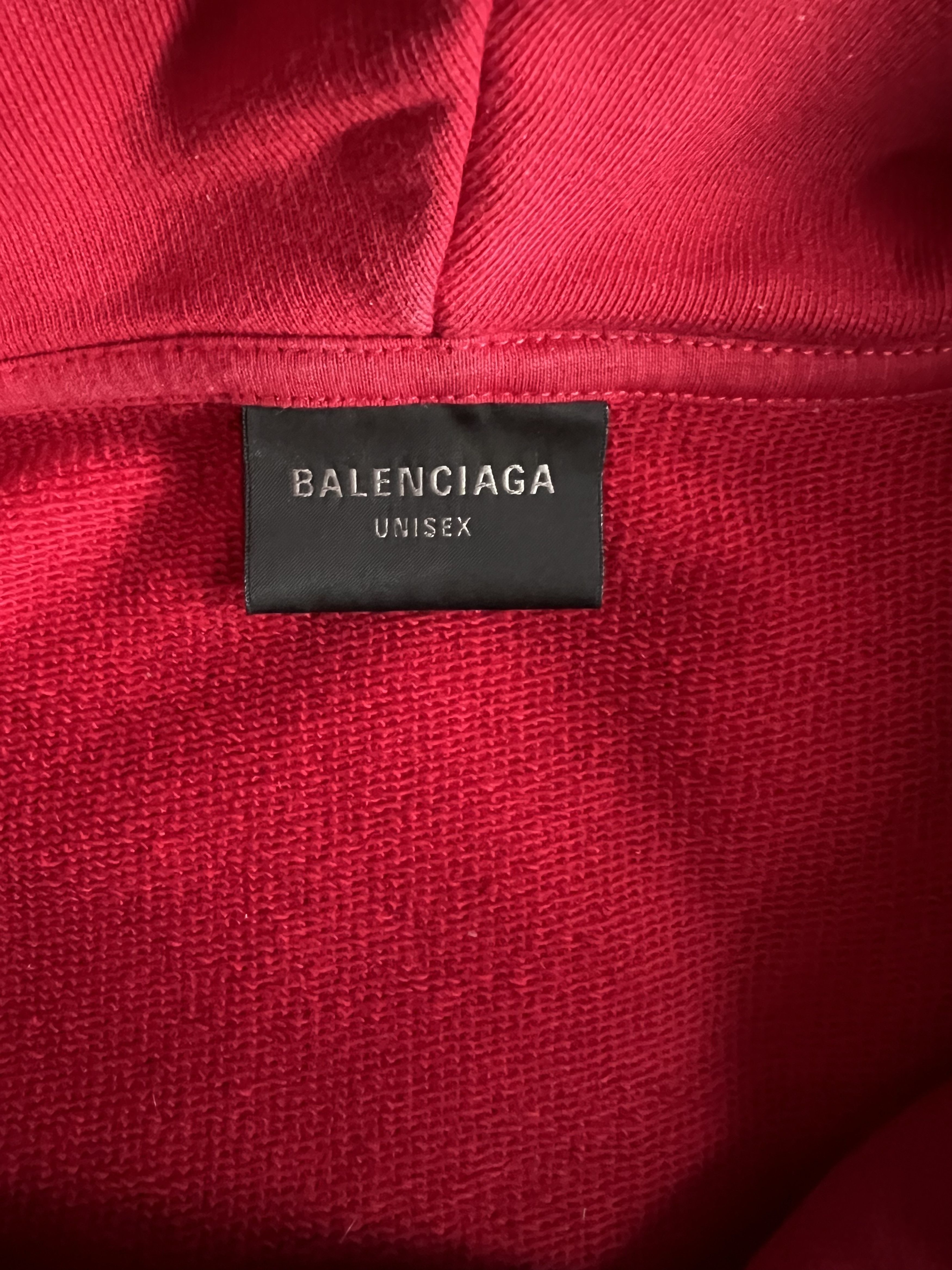 Balenciaga Balenciaga Gaffer Hoodie Red Size US M / EU 48-50 / 2 - 5 Thumbnail