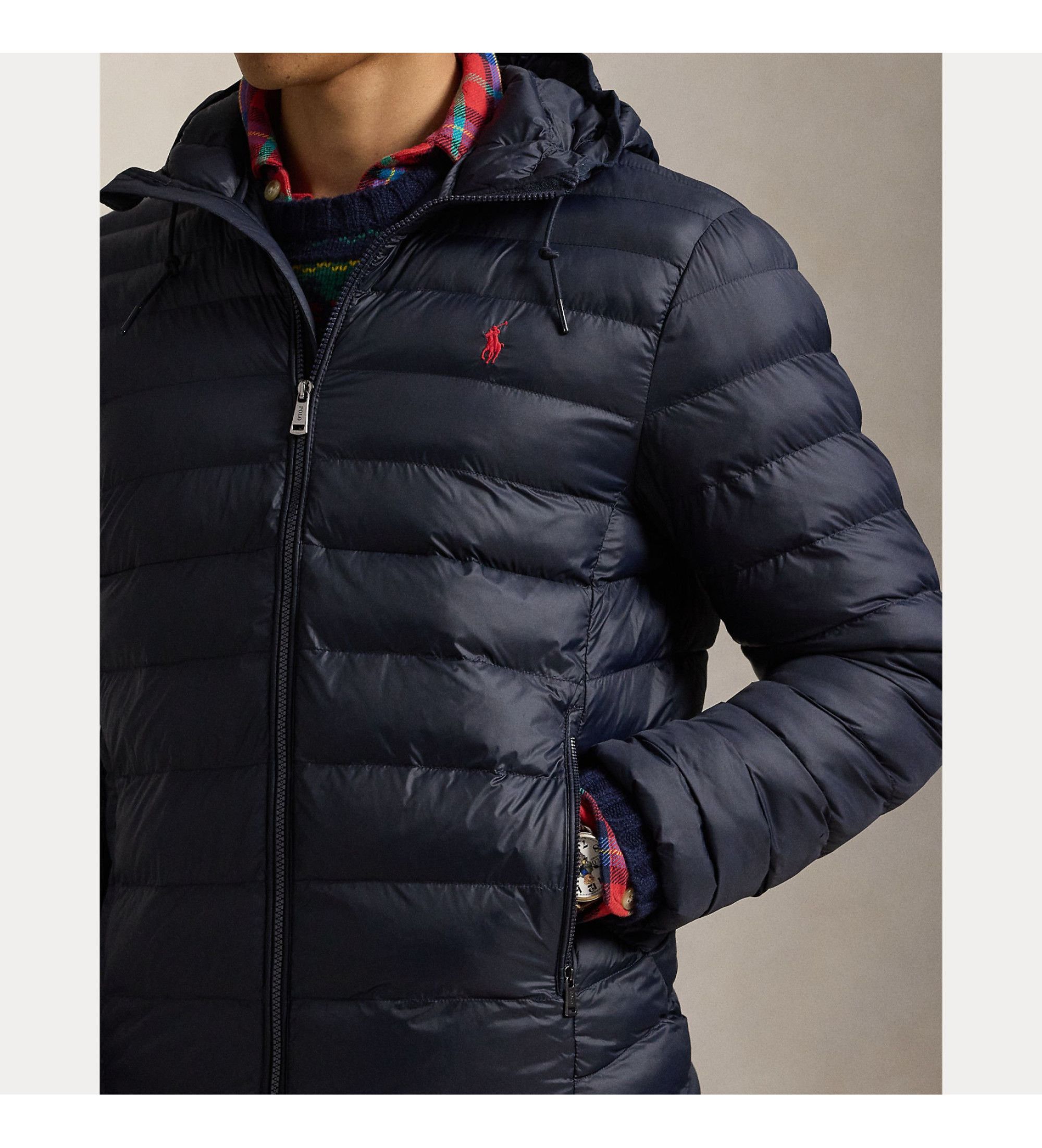 Polo Ralph Lauren o1s22i1n0125 Foldable Colden Down Jacket in Navy Blue Size US L / EU 52-54 / 3 - 4 Thumbnail
