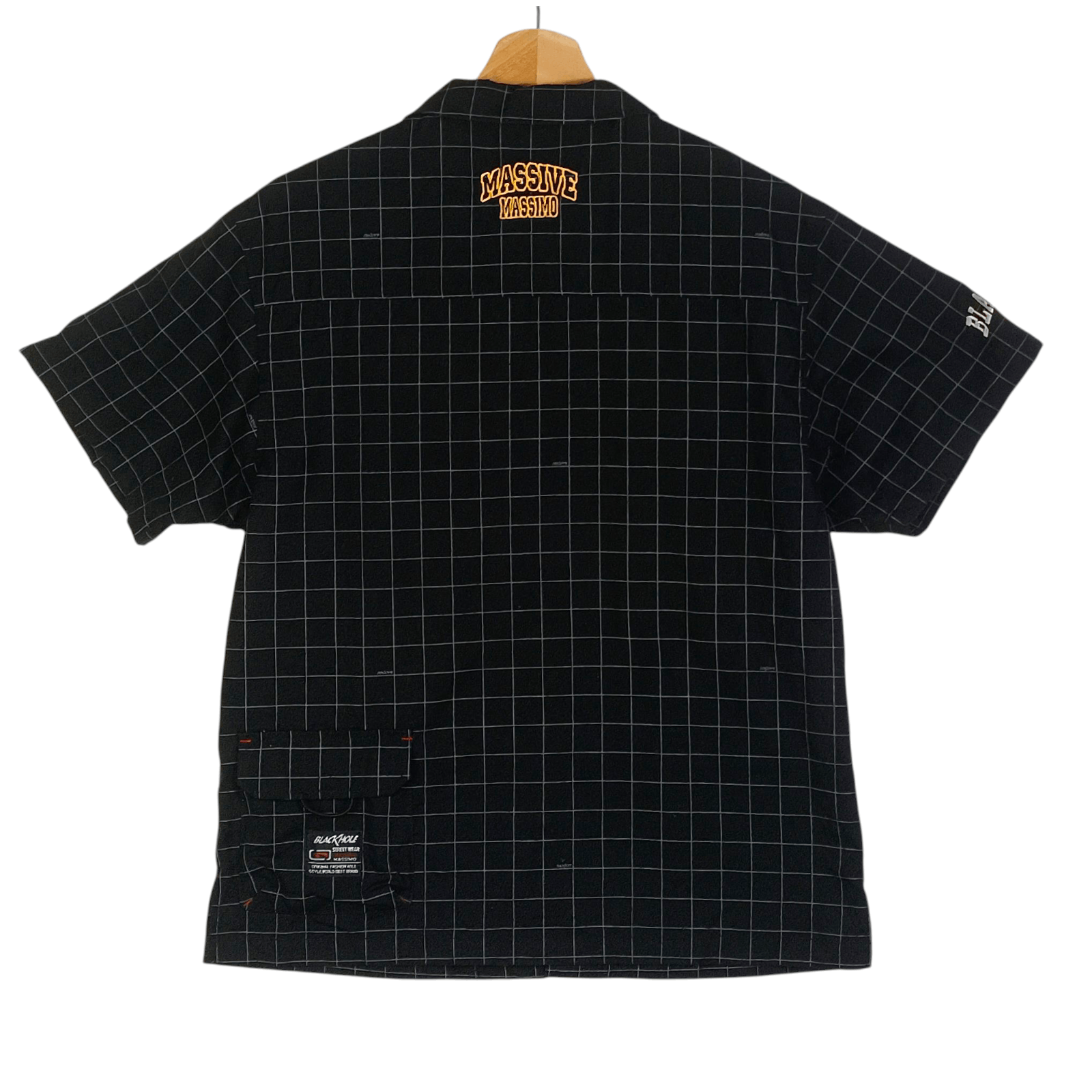 Mossimo Rare🔥 Massive Mossimo Black Hole Hip Hop Button Up Shirt Size US M / EU 48-50 / 2 - 2 Thumbnail