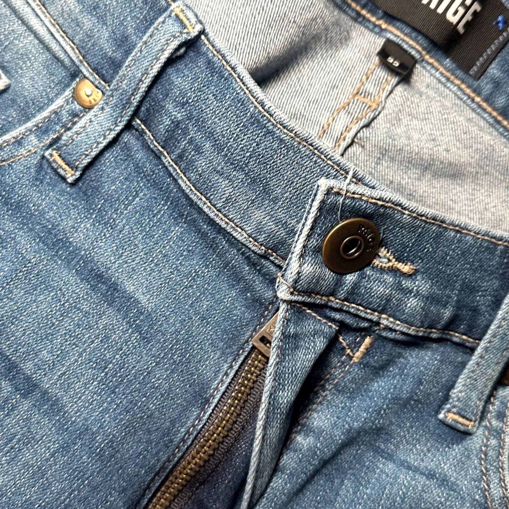 Paige PAIGE Federal Slim Fit LED Blue Jeans - 32 Men Regular Size US 32 / EU 48 - 7 Thumbnail