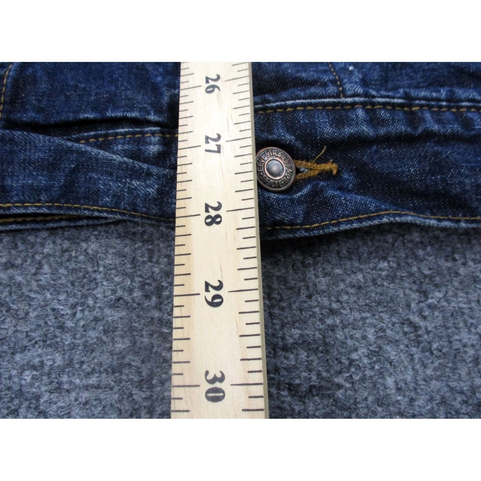 Levi's VINTAGE Levi's Trucker Jacket Mens M Blue Denim Jean Work Heavy 70507 4811 Bomber Pockets Size US 31 - 4 Thumbnail
