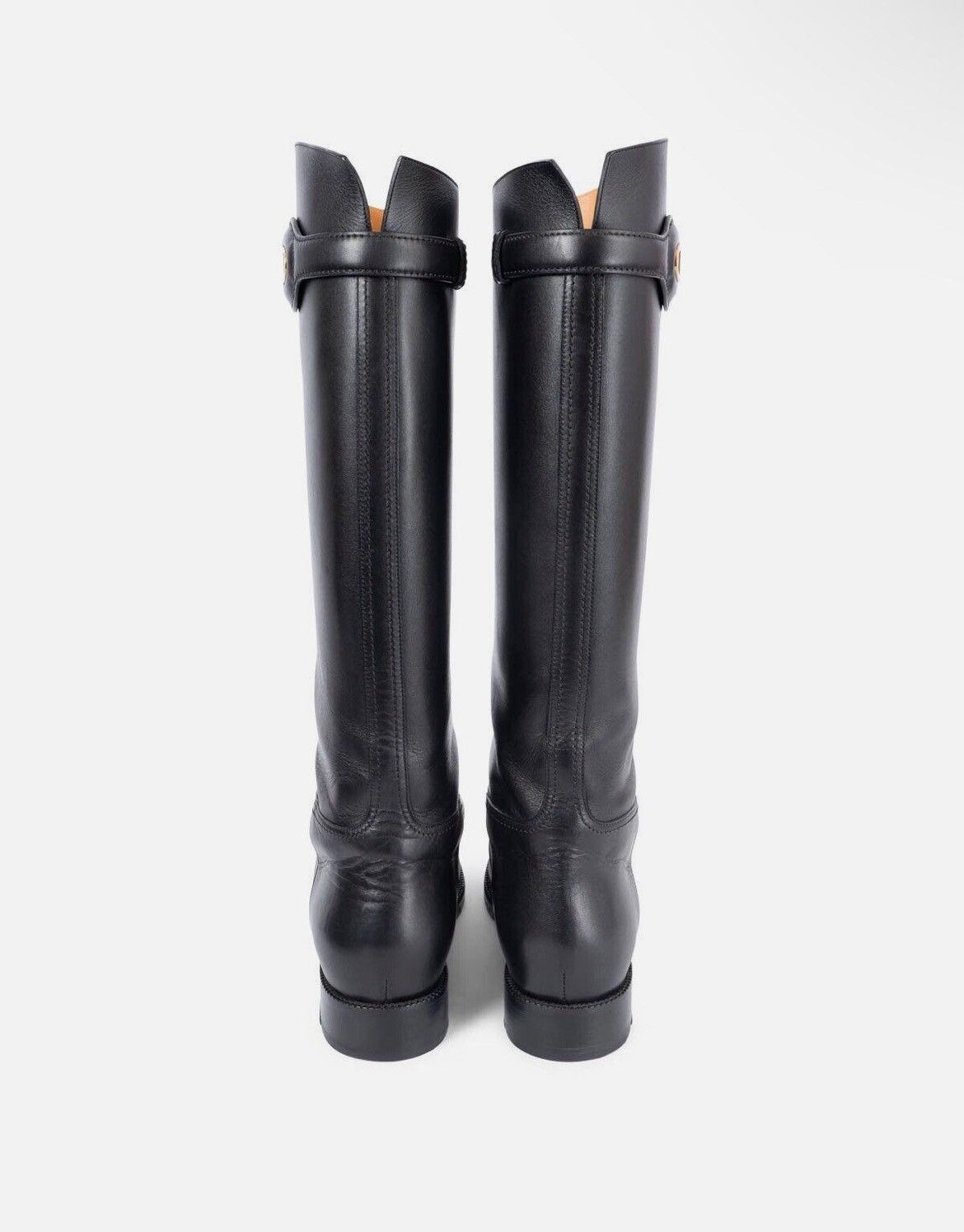 Dior Authentic Dior Black Diorable Leather Riding Knee High Boots Size US 9 / IT 39 - 7 Thumbnail
