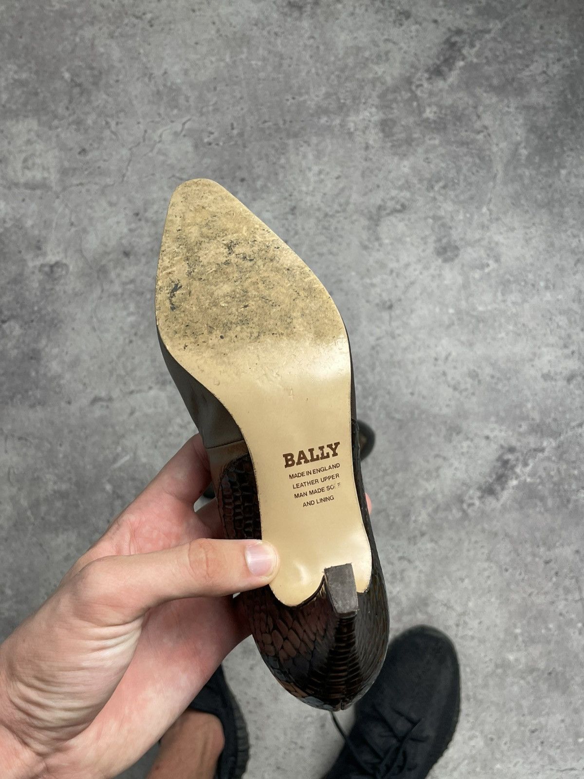 Bally Vintage bally leather slingback shoes Size US 5 / IT 35 - 6 Thumbnail