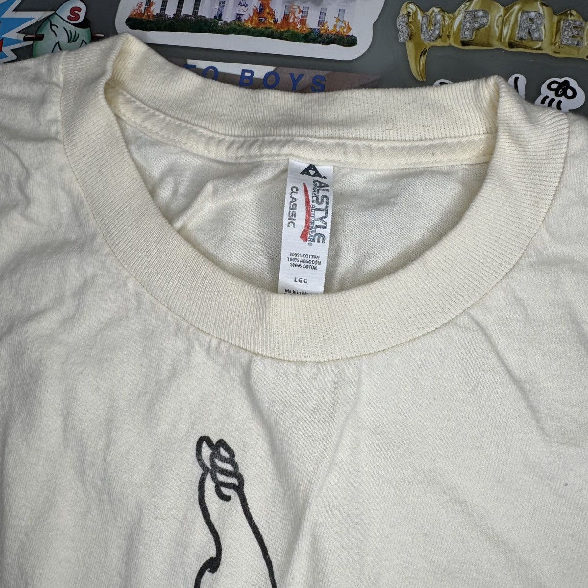 Alstyle Get Stoned Make Love Tattoo Tee Large Alstyle Blank Size US L / EU 52-54 / 3 - 3 Thumbnail
