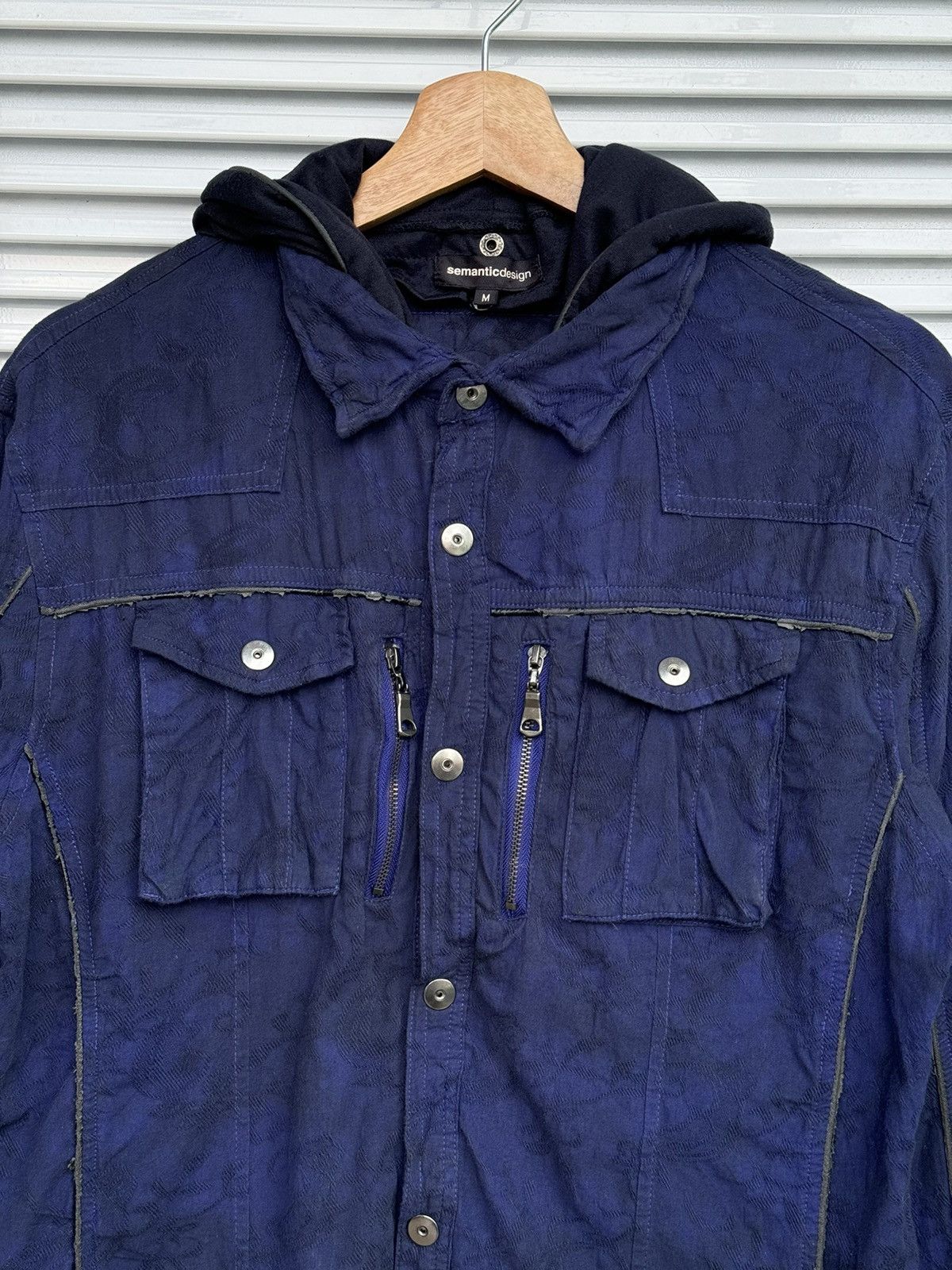 If Six Was Nine Vintage Semantic Design Button Jacket Hoodies Size US M / EU 48-50 / 2 - 3 Thumbnail