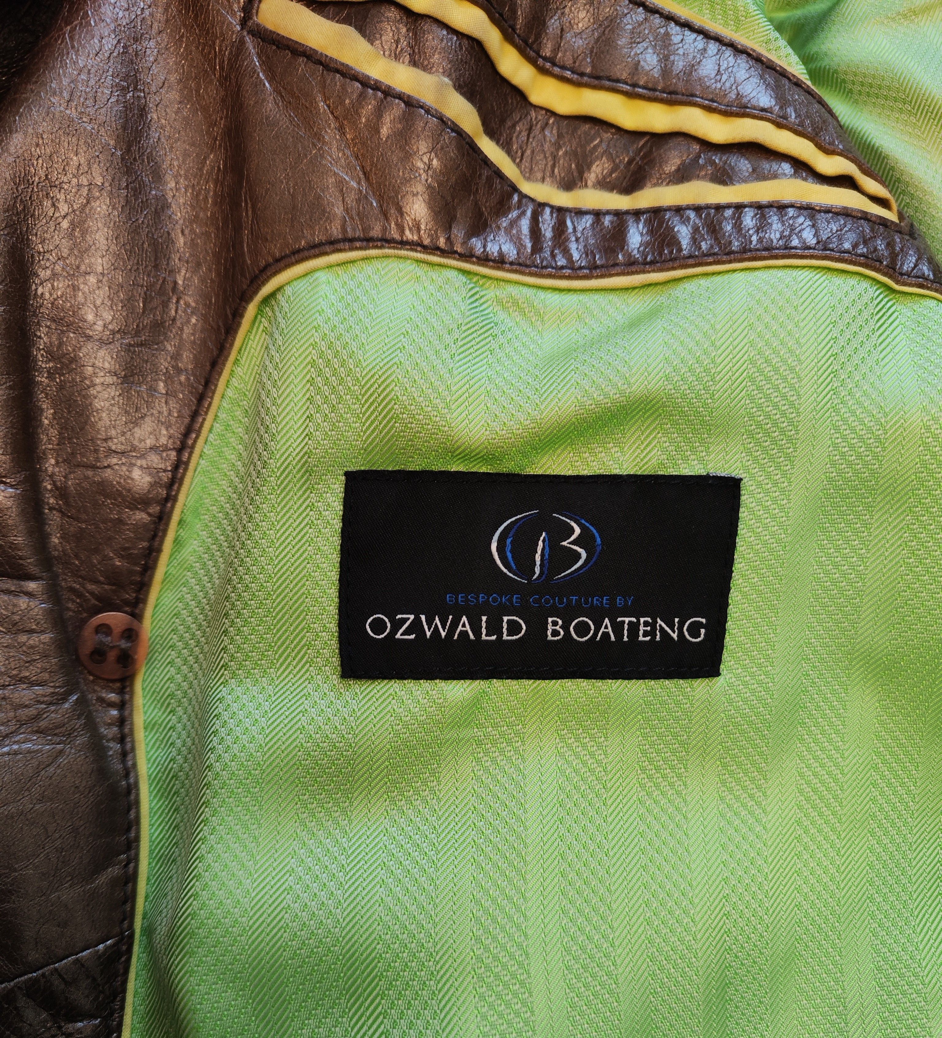 Ozwald Boateng GRAIL! Runway gold leather jacket SS07.Like Tom Ford Size US L / EU 52-54 / 3 - 11 Thumbnail