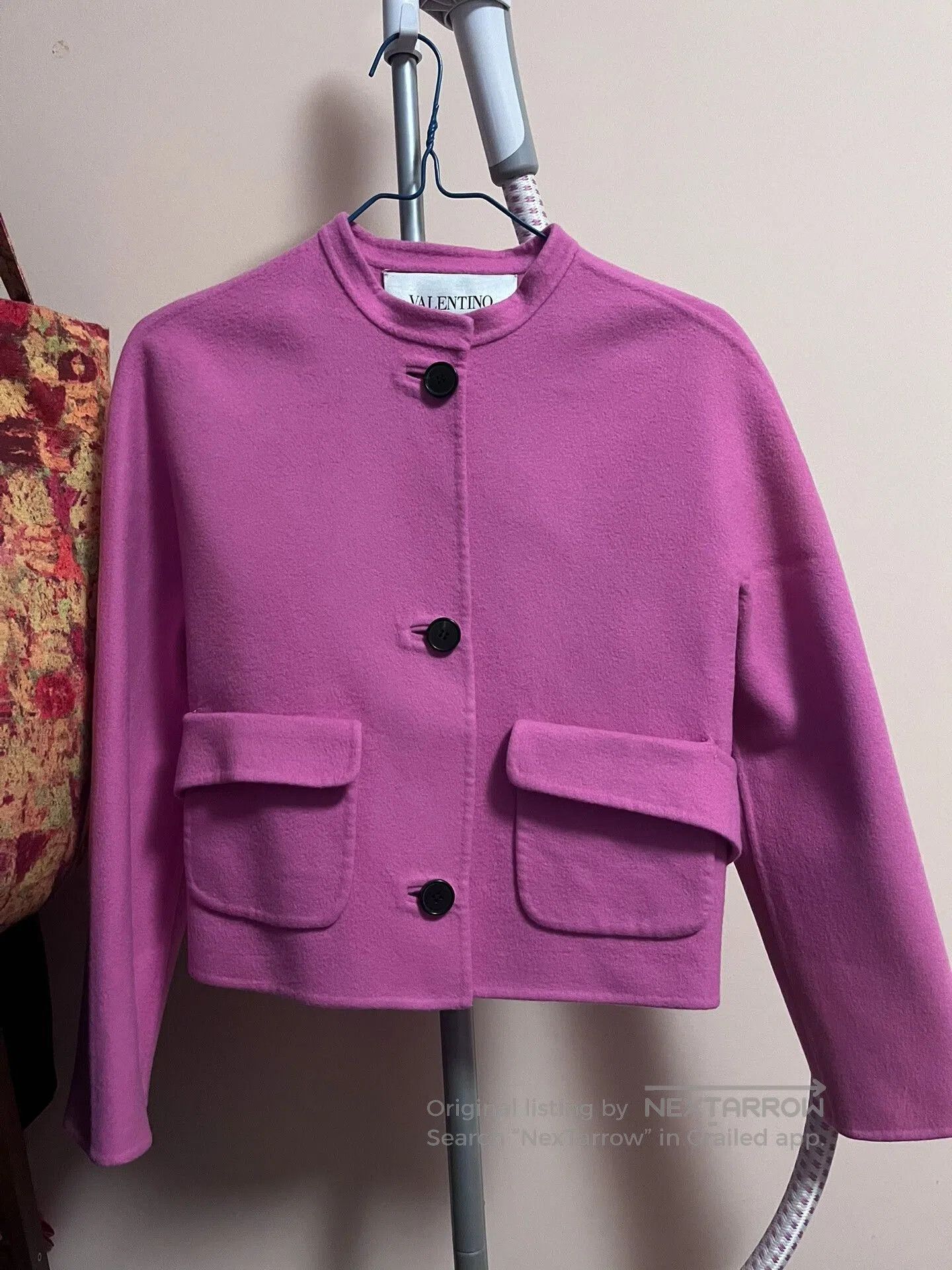 Valentino Valentino Wool Short Coat Pink. Size US XS / EU 42 / 0 - 2 Thumbnail