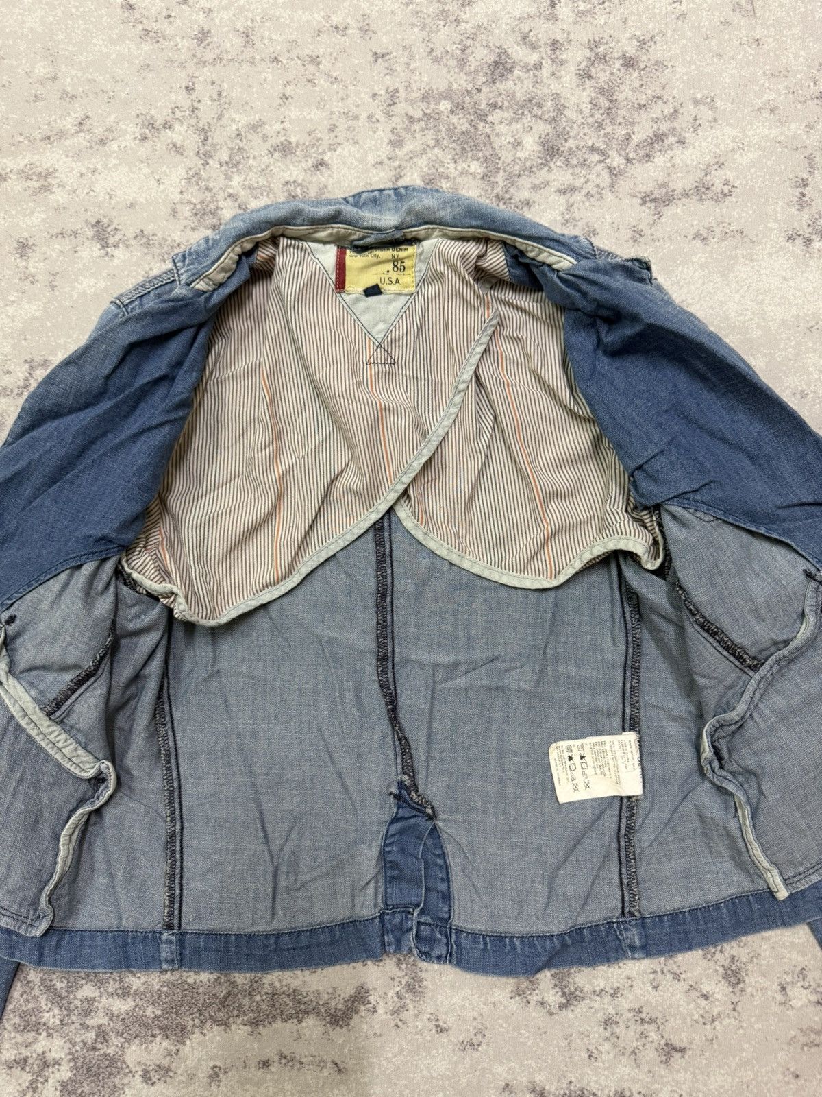 Tommy Hilfiger Tommy Hilfiger light wash denim blazer jacket patch pocket Size XS / US 0-2 / IT 36-38 - 9 Thumbnail