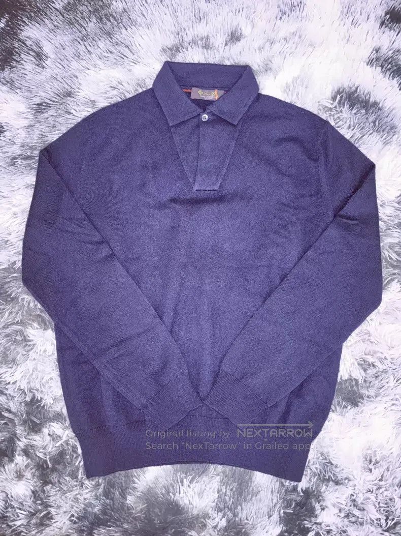 Loro Piana Loro Piana Navy Blue Baby Cashmere Knit Top Size US M / EU 48-50 / 2 - 1 Thumbnail