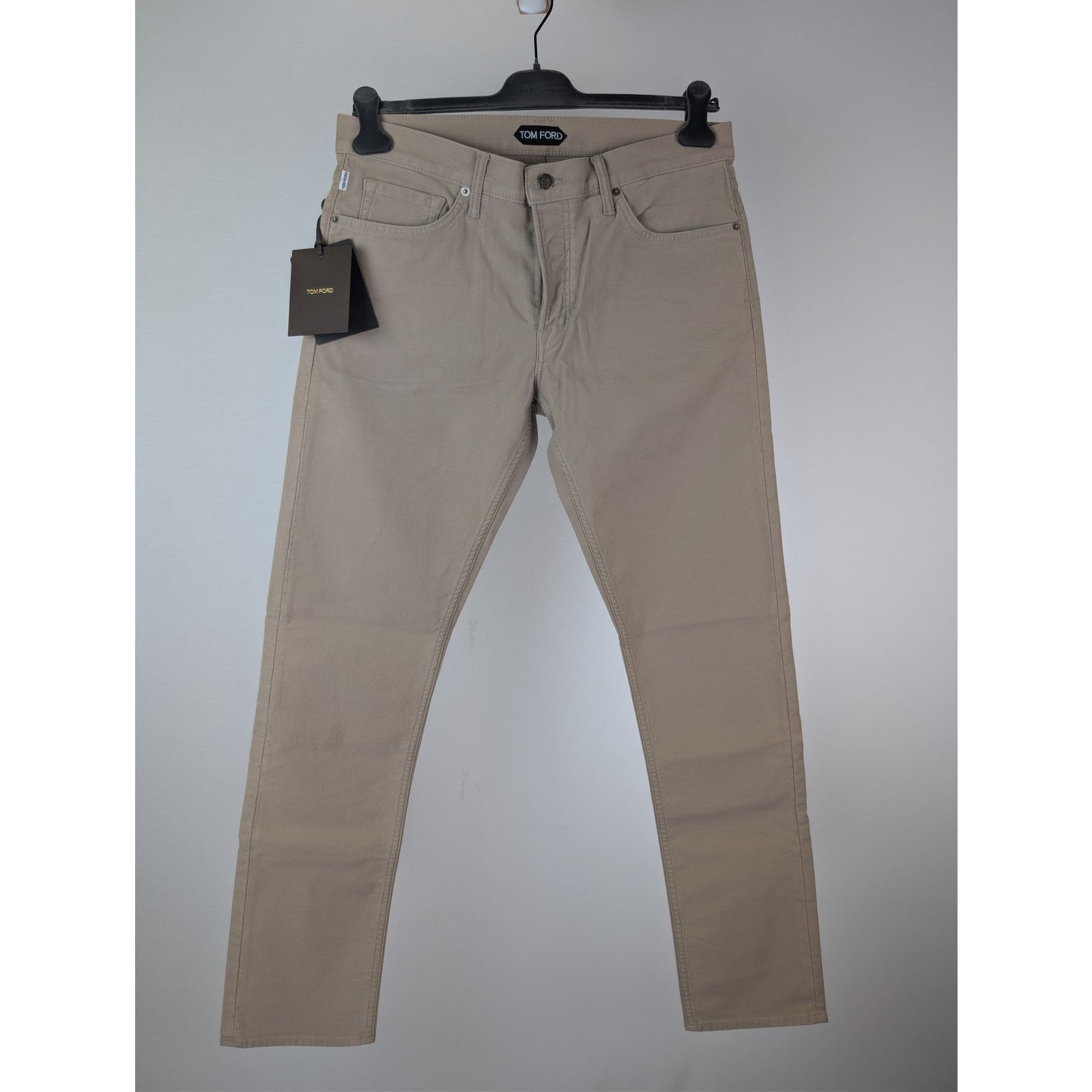 Tom Ford o1rshd1 Slim Fit Cotton Blend Denim Jeans in Light Yellow Size US 34 / EU 50 - 8 Thumbnail