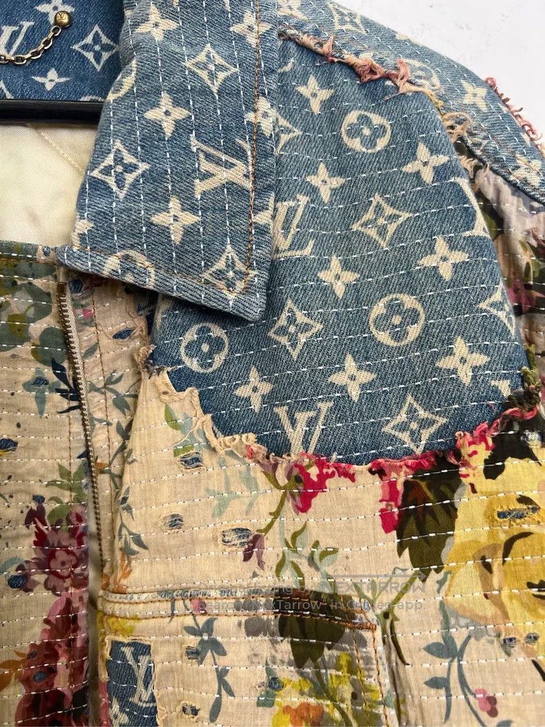 Louis Vuitton Louis Vuitton Do Old Destruction Floral Denim Cotton Jacke Size US M / EU 48-50 / 2 - 3 Thumbnail