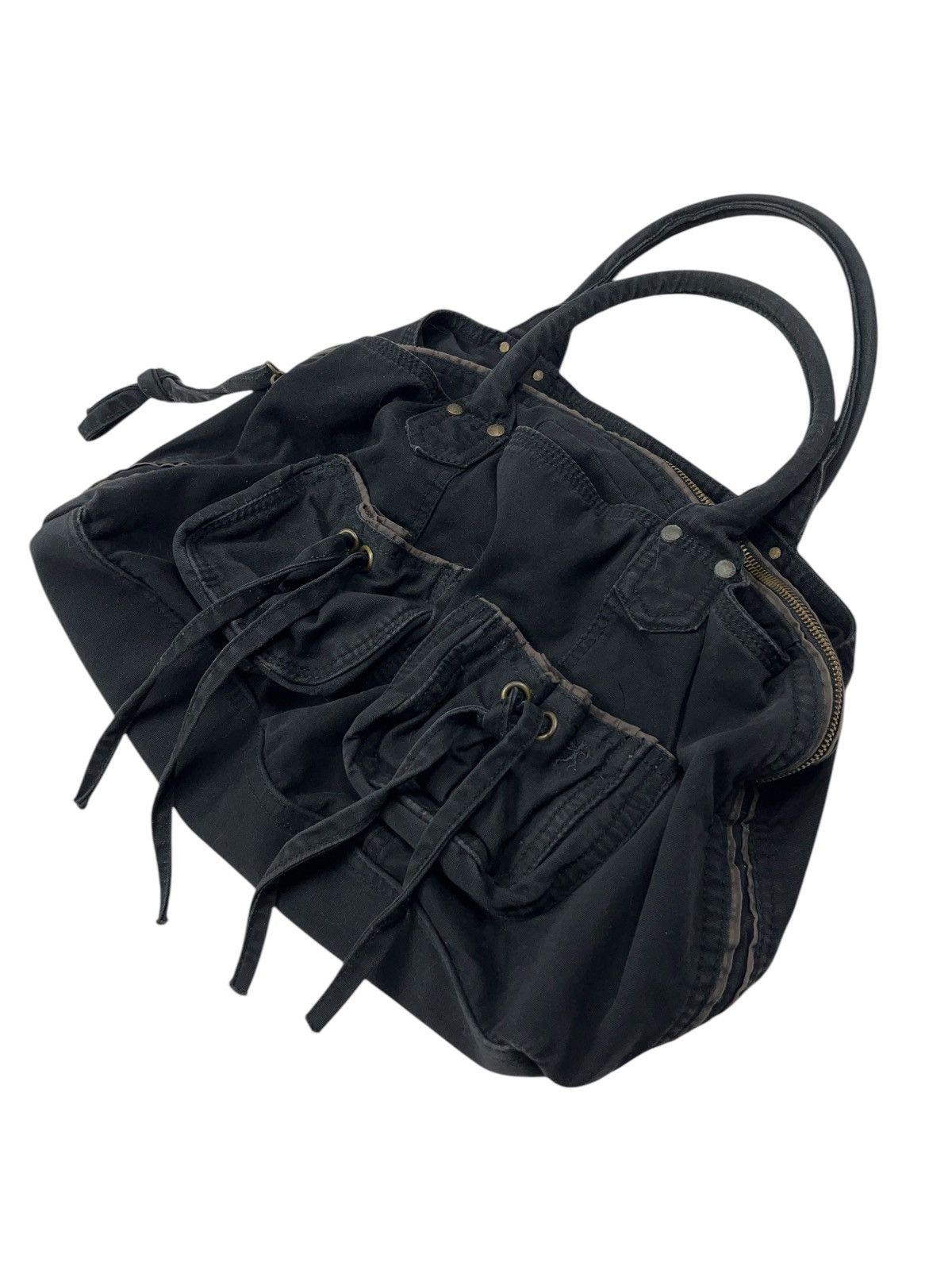 Japanese Brand Vintage y2k Handle Bag Multi Pocket Diesel Style Size ONE SIZE - 2 Thumbnail