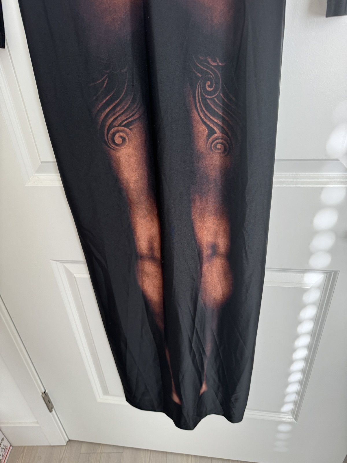 Jean Paul Gaultier Jean Paul Gautier The Long Ebony Body Tattoo Dress Dark Nude Size S / US 4 / IT 40 - 12 Thumbnail