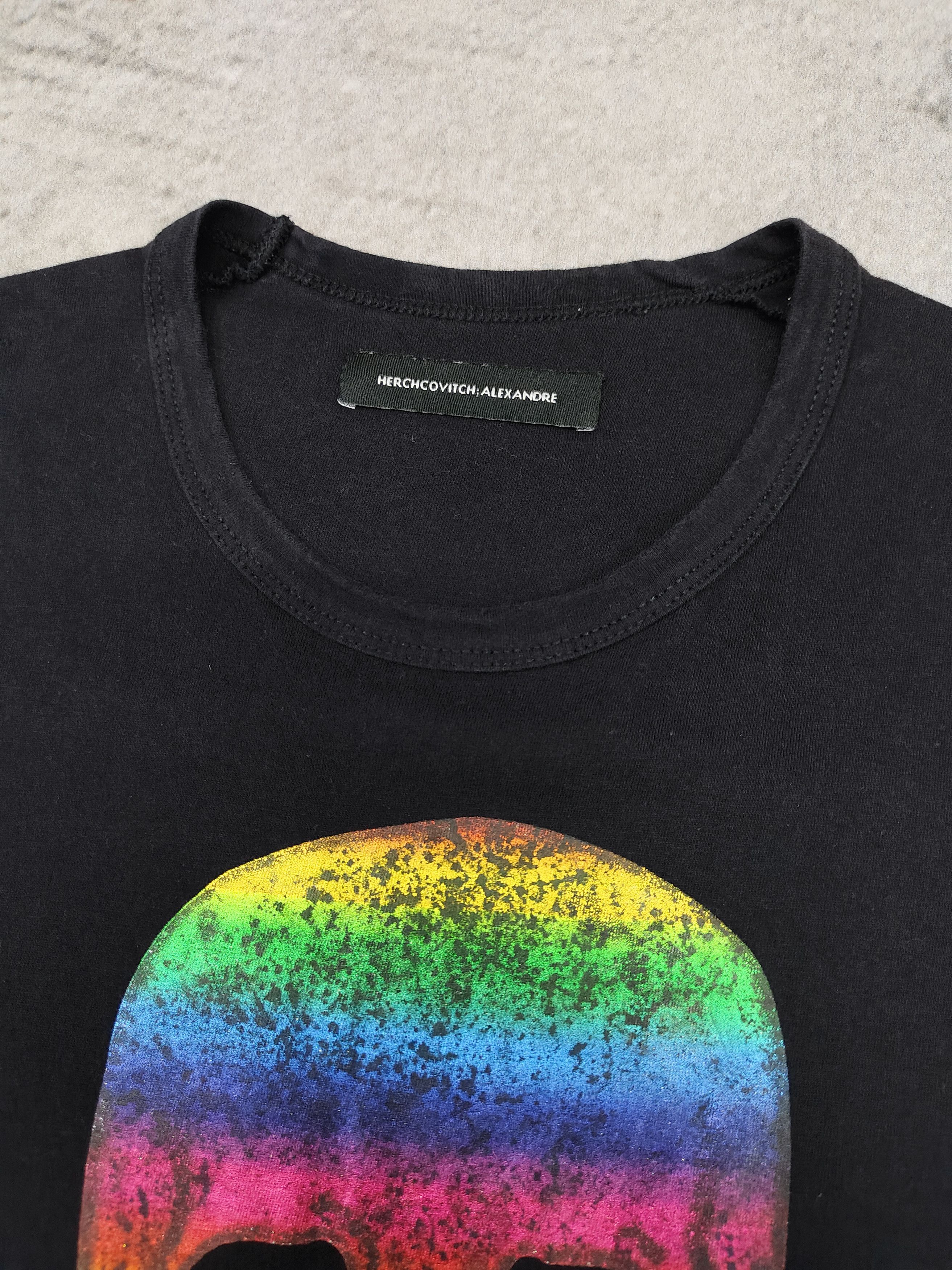 Alexandre Herchcovitch 2000s Alexandre Herchcovitch Punk Rock Rainbow Skull Tshirt Size US S / EU 44-46 / 1 - 6 Thumbnail