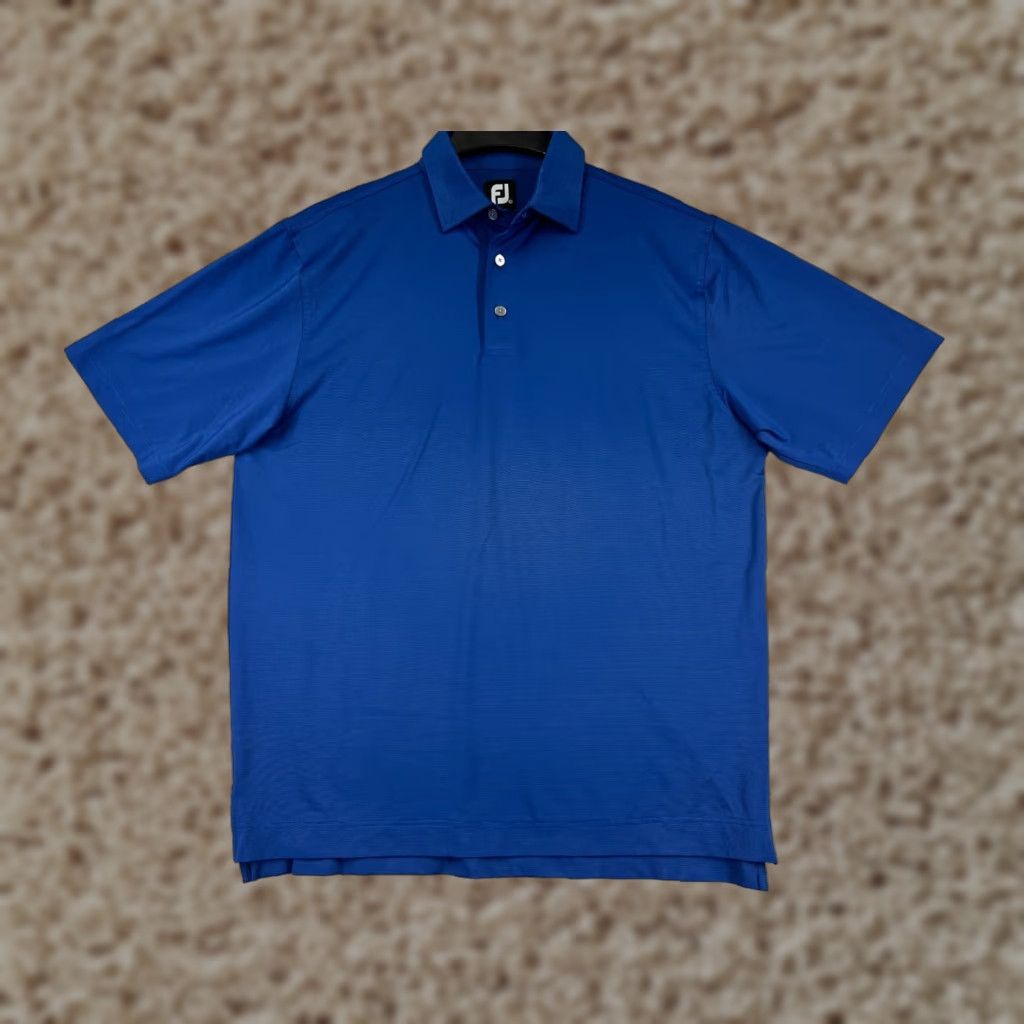 Footjoy FootJoy Polo Shirt Mens L Blue Polyester Blend Golf Size US L / EU 52-54 / 3 - 1 Thumbnail