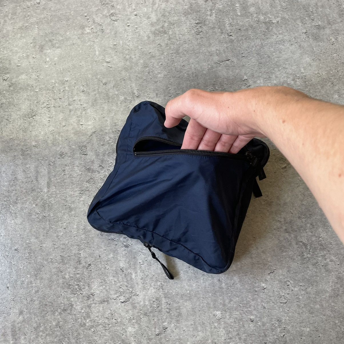 Nike × Vintage Vintage 00s Transformer Nylon Metal Nike Bag 2in1 Jacket Size US XL / EU 56 / 4 - 14 Thumbnail