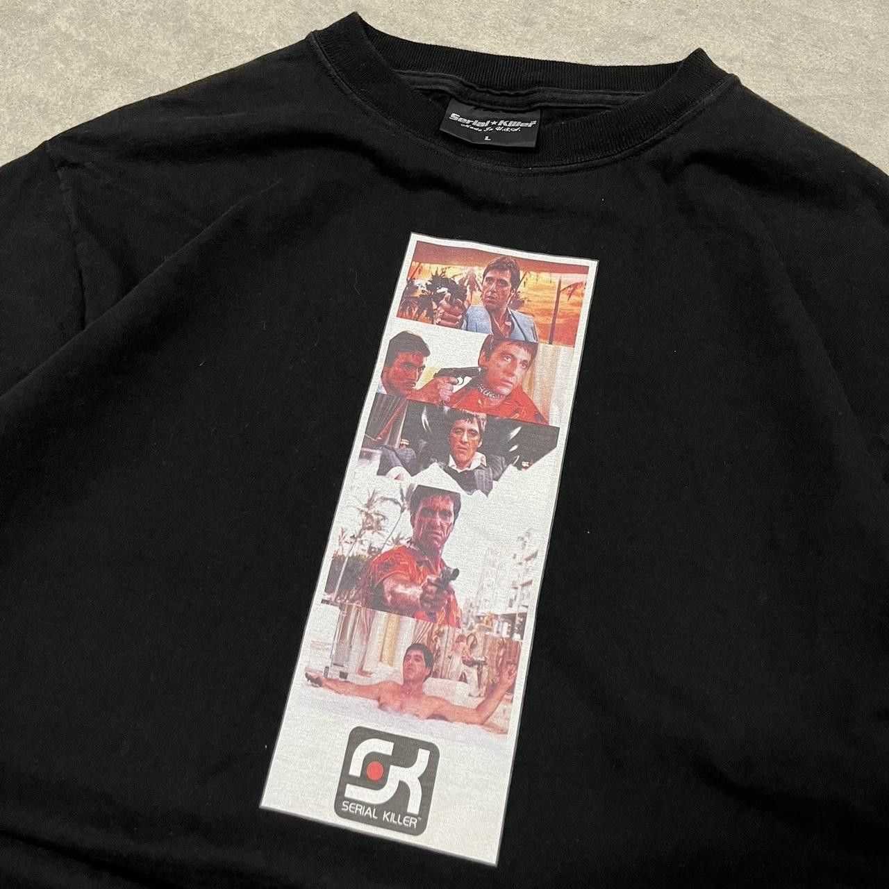 Vintage Vintage Serial Killer Scarface Skate Shirt Size US L / EU 52-54 / 3 - 1 Thumbnail