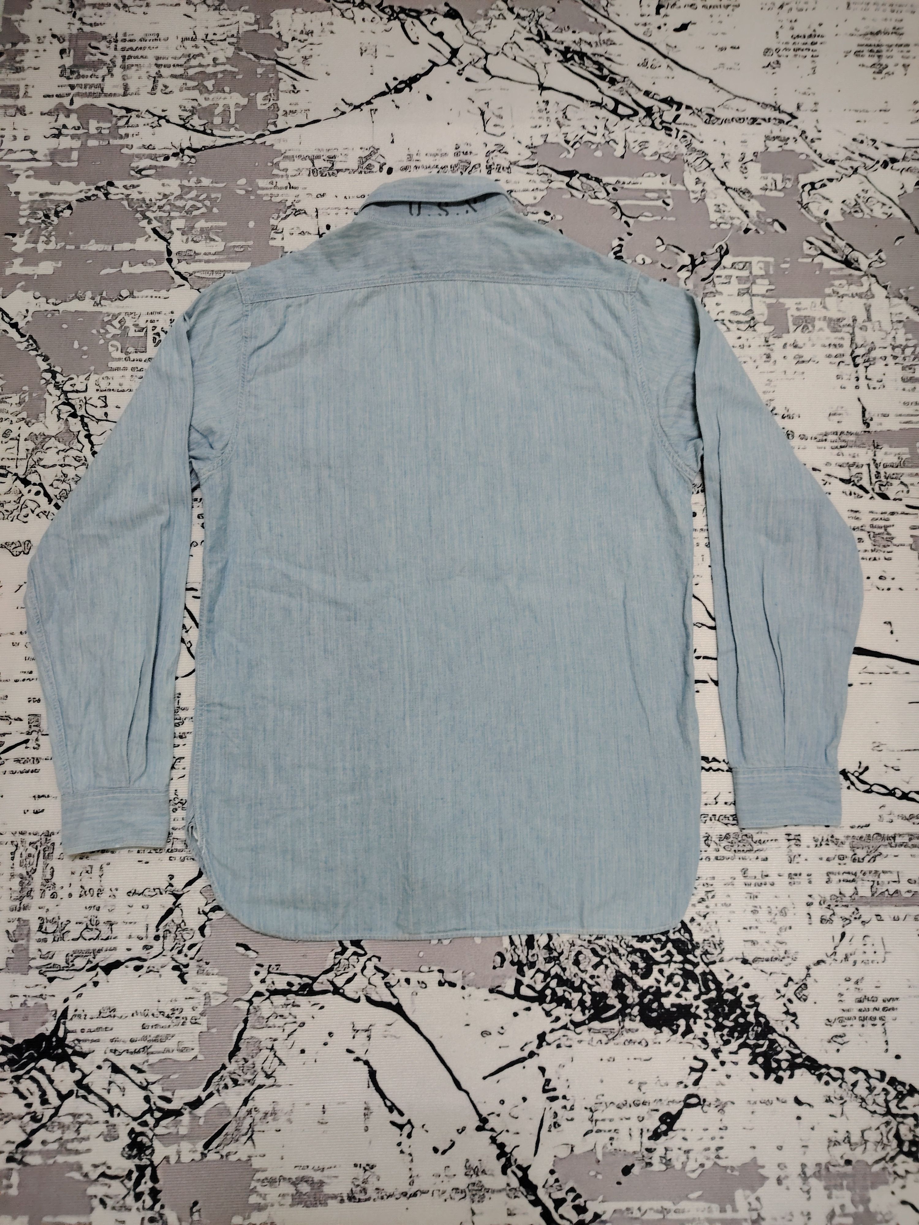 Buzz Rickson's Buzz Rickson's U.S.NAVY x Beams Boy Chambray Shirt Size US M / EU 48-50 / 2 - 2 Thumbnail