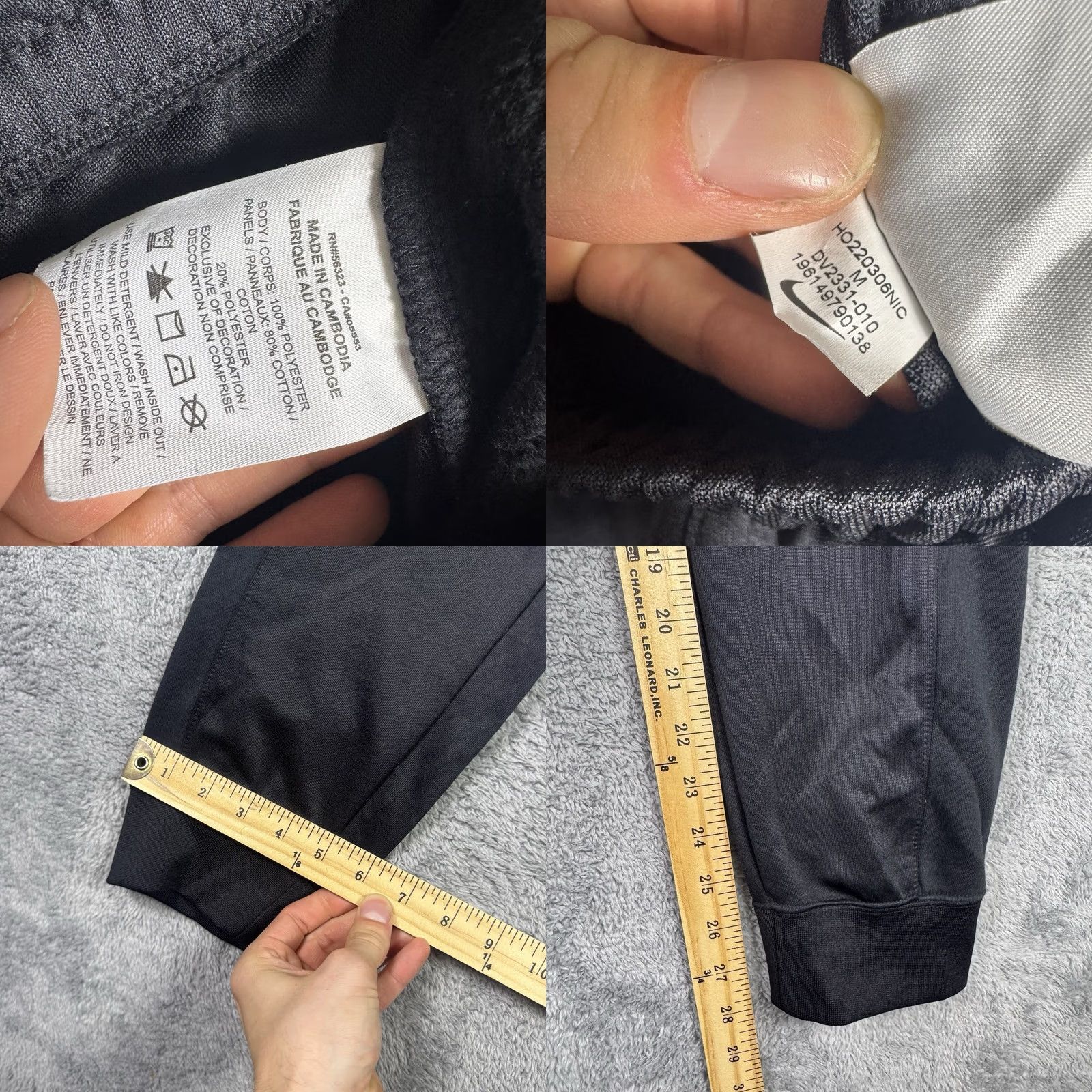 Nike VINTAGE Nike Tech Sweatpants Mens M Joggers Sportswear Sweatpants Cargo Size US 31 - 8 Thumbnail