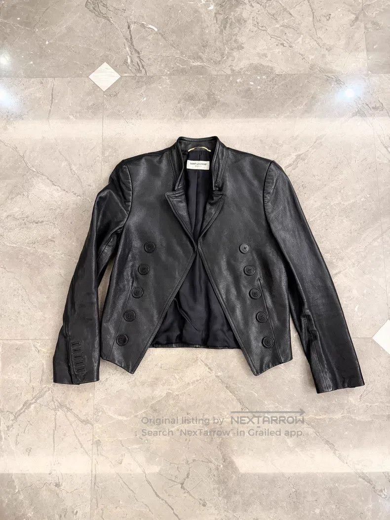 Saint Laurent Paris Saint Laurent Paris Vintage Lamb Leather Court Jacket Size XS / US 0-2 / IT 36-38 - 1 Thumbnail