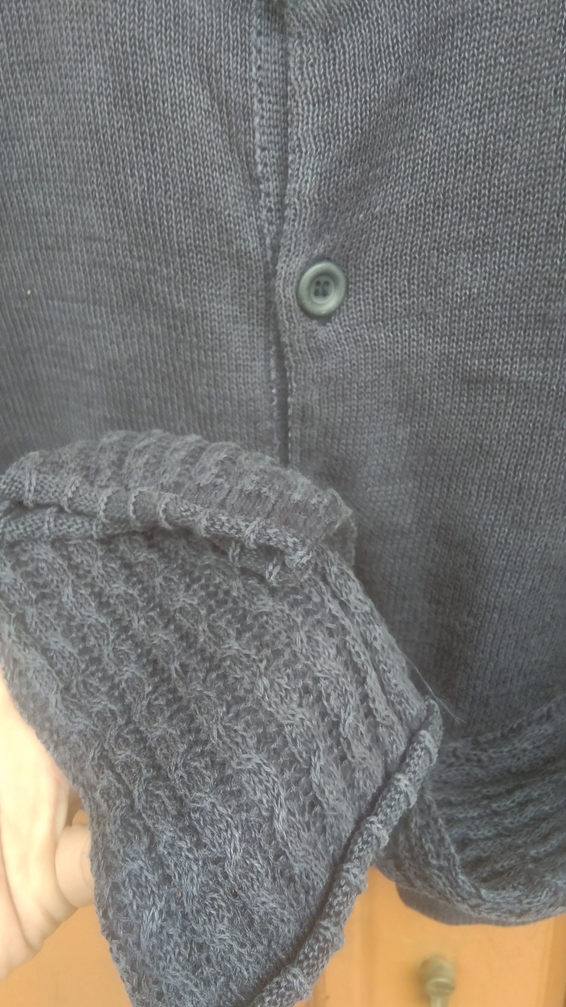 Yohji Yamamoto Workshop by yohji yamamoto knit croptop cardigan Size S / US 4 / IT 40 - 6 Thumbnail