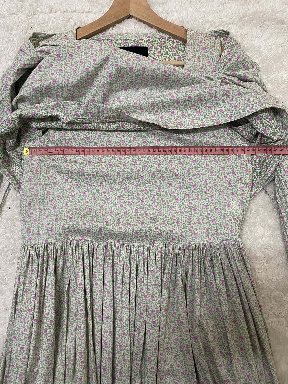 Comme des Garcons VINTAGE 90s FLORAL PATERN AD1991 TRICOT CDG MID-LENGHT DRESS Size XS / US 0-2 / IT 36-38 - 18 Thumbnail