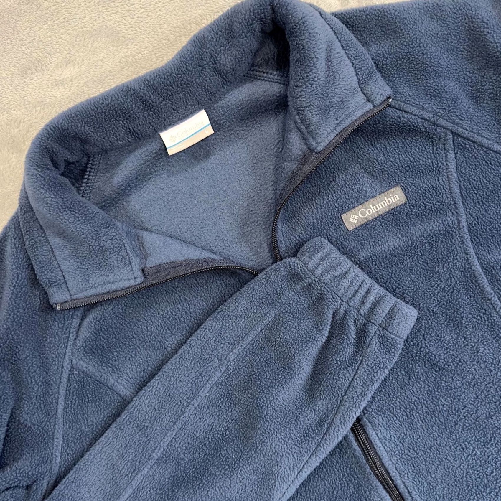 Vintage Columbia Fleece Jacket Blue Full Zip Long Sleeve Women's L Jacket Size L / US 10 / IT 46 - 2 Thumbnail