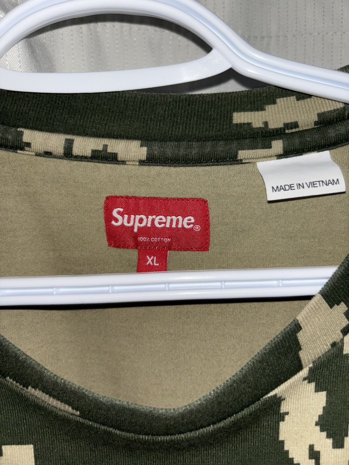 Supreme Supreme Small Box L/S Tee Olive Camo (FW21) Size US XL / EU 56 / 4 - 3 Thumbnail