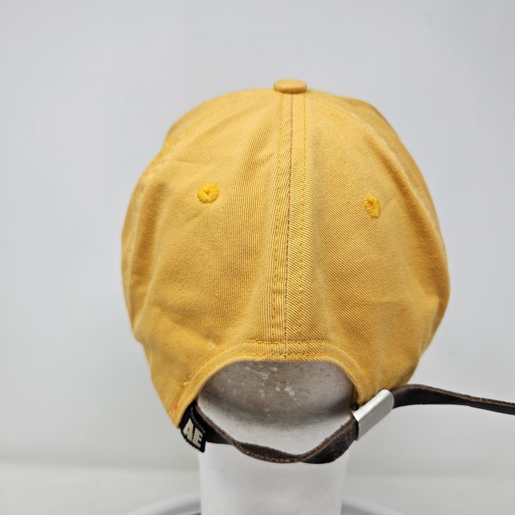 Vintage American Eagle Performance Hat Cap Strap Back One Size Yellow Logo Baseball Mens Size ONE SIZE - 4 Thumbnail