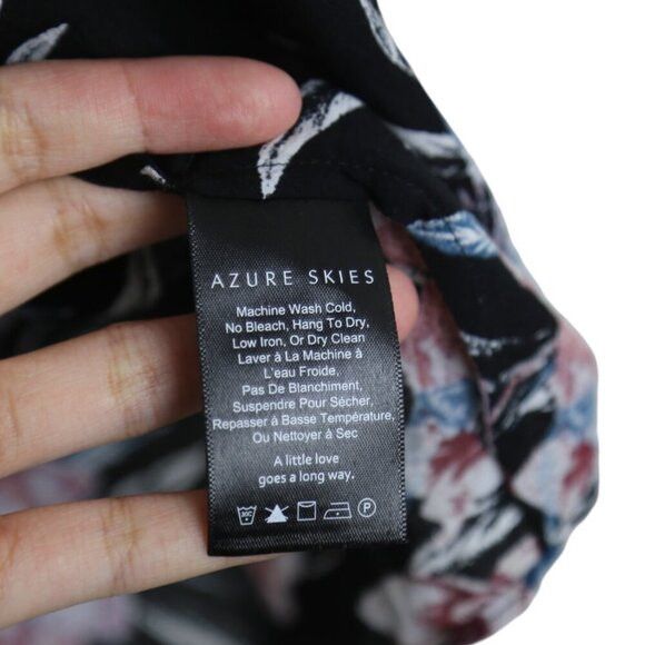 Aritzia Azure Skies Cosima Floral Print Black Oversized Kimono Size M / US 6-8 / IT 42-44 - 6 Thumbnail
