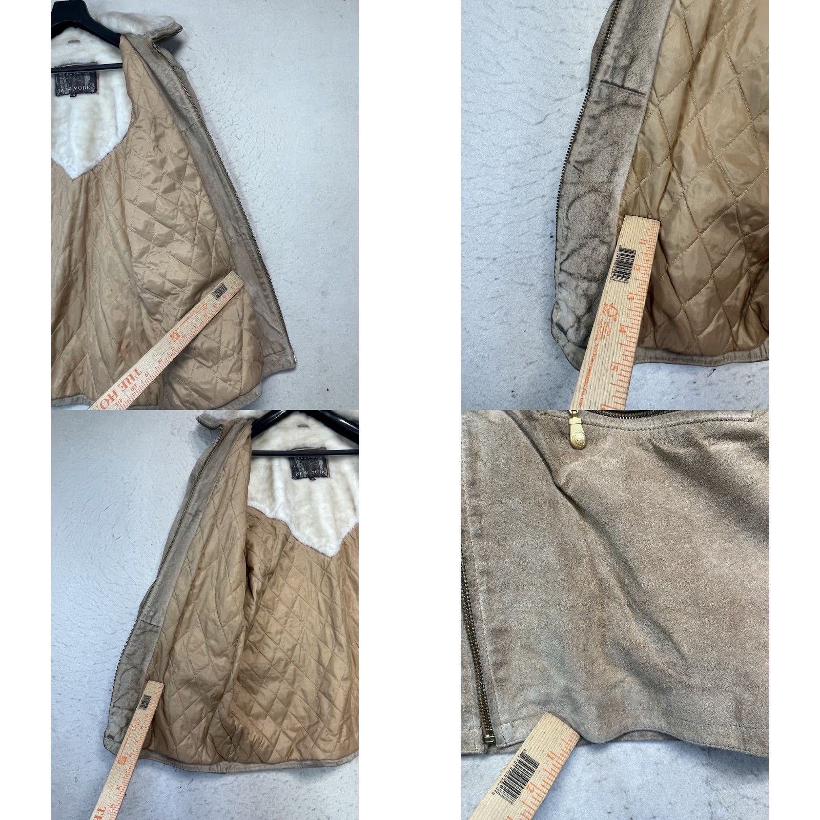 Vintage VINTAGE Winlit Leather Jacket Beige 100% Leather Size Medium Women Suede Tan See Pics Jacket Women Medium Beige Leather Size M / US 6-8 / IT 42-44 - 8 Thumbnail