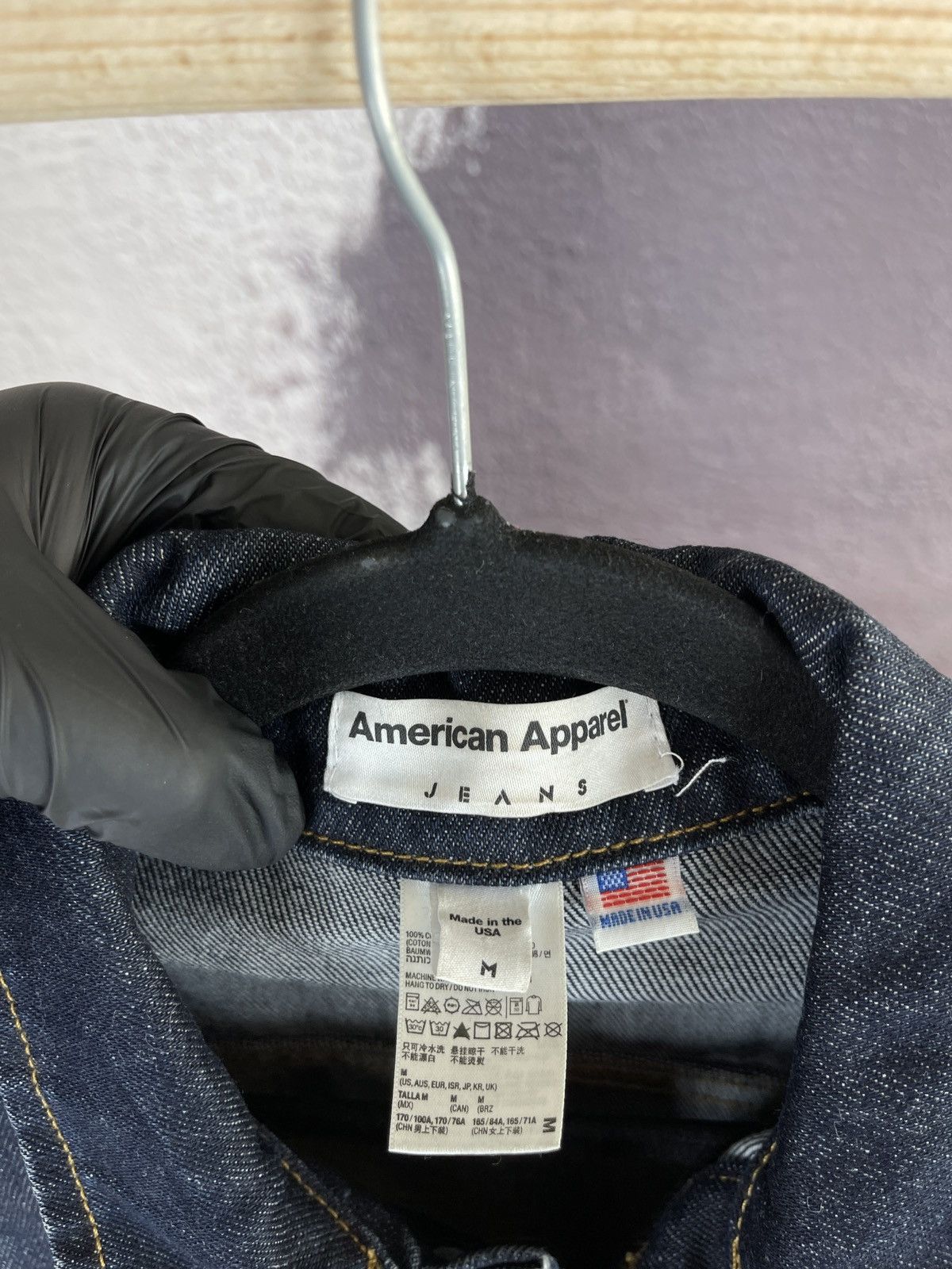 American Apparel American Apparel indigo blue denim trucker jacket made in US Size US M / EU 48-50 / 2 - 8 Thumbnail