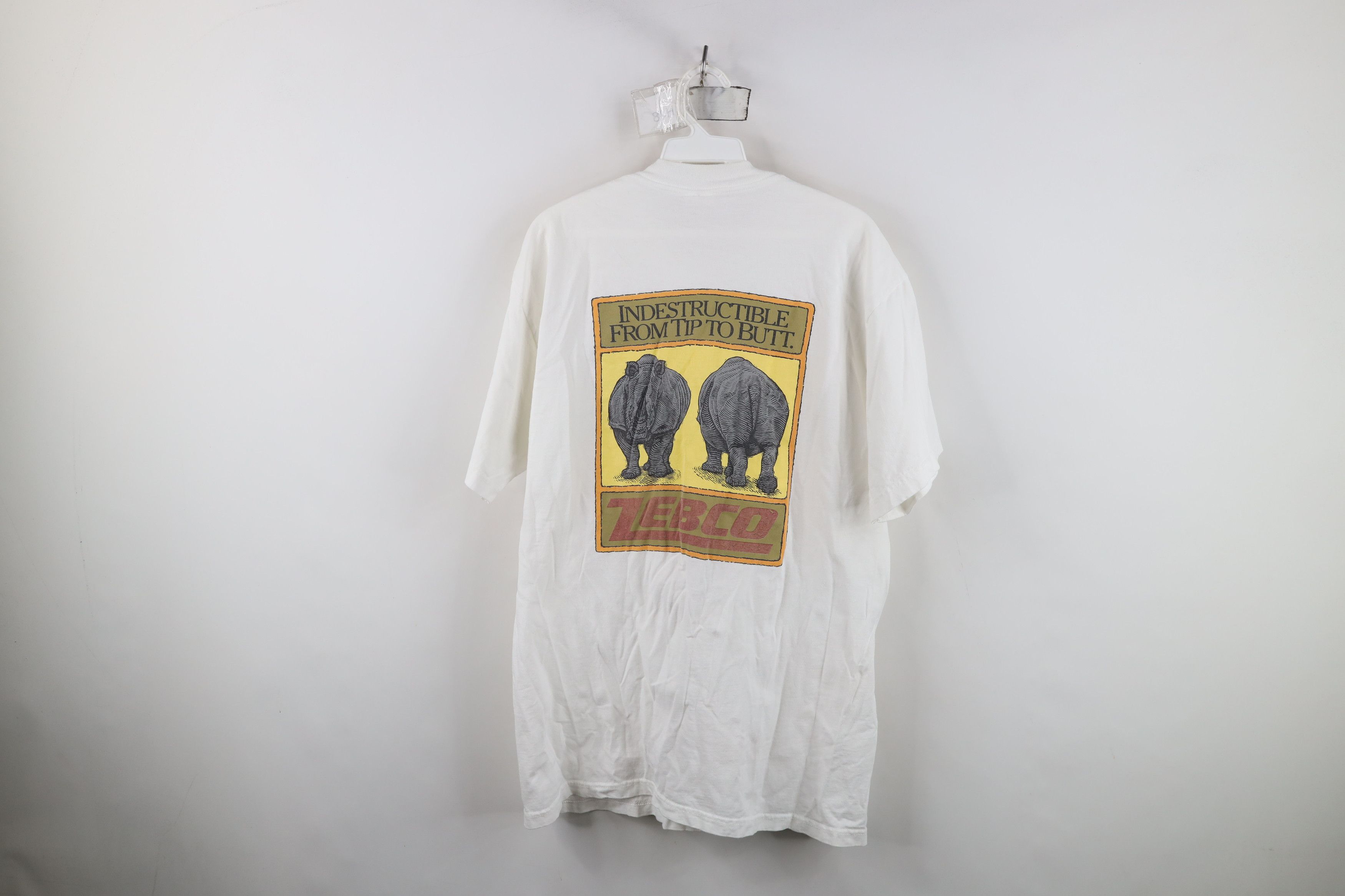 Vintage Vintage 90s Zebco Rhino Rods Fishing Short Sleeve T-Shirt Size US L / EU 52-54 / 3 - 10 Thumbnail