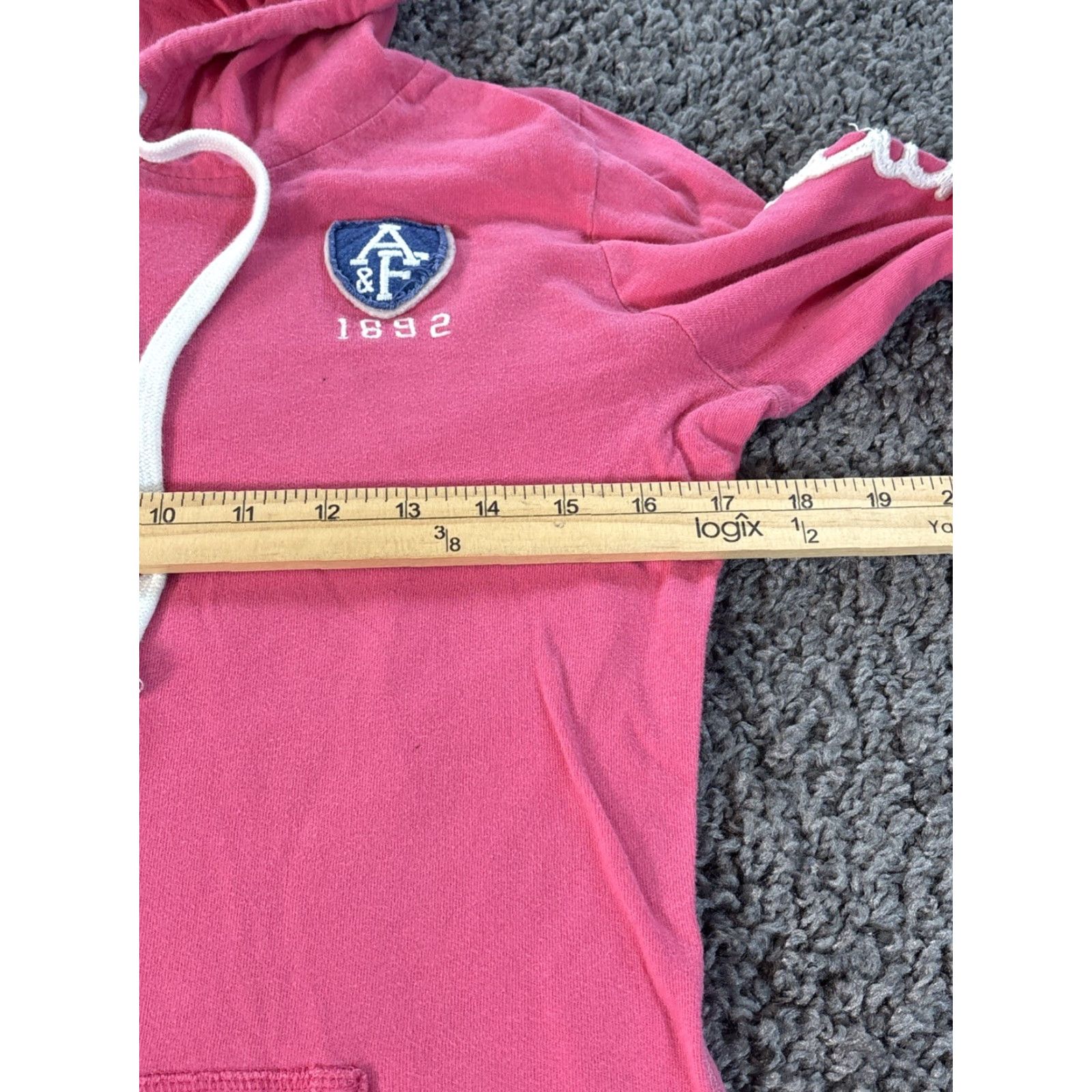 Abercrombie & Fitch VINTAGE Abercrombie & Fitch Hoodie Womens L Pullover Pink Y2K Logo Activewear Pullover Hoodie Womens L Pink Abercrombie & Fitch Size L / US 10 / IT 46 - 3 Thumbnail