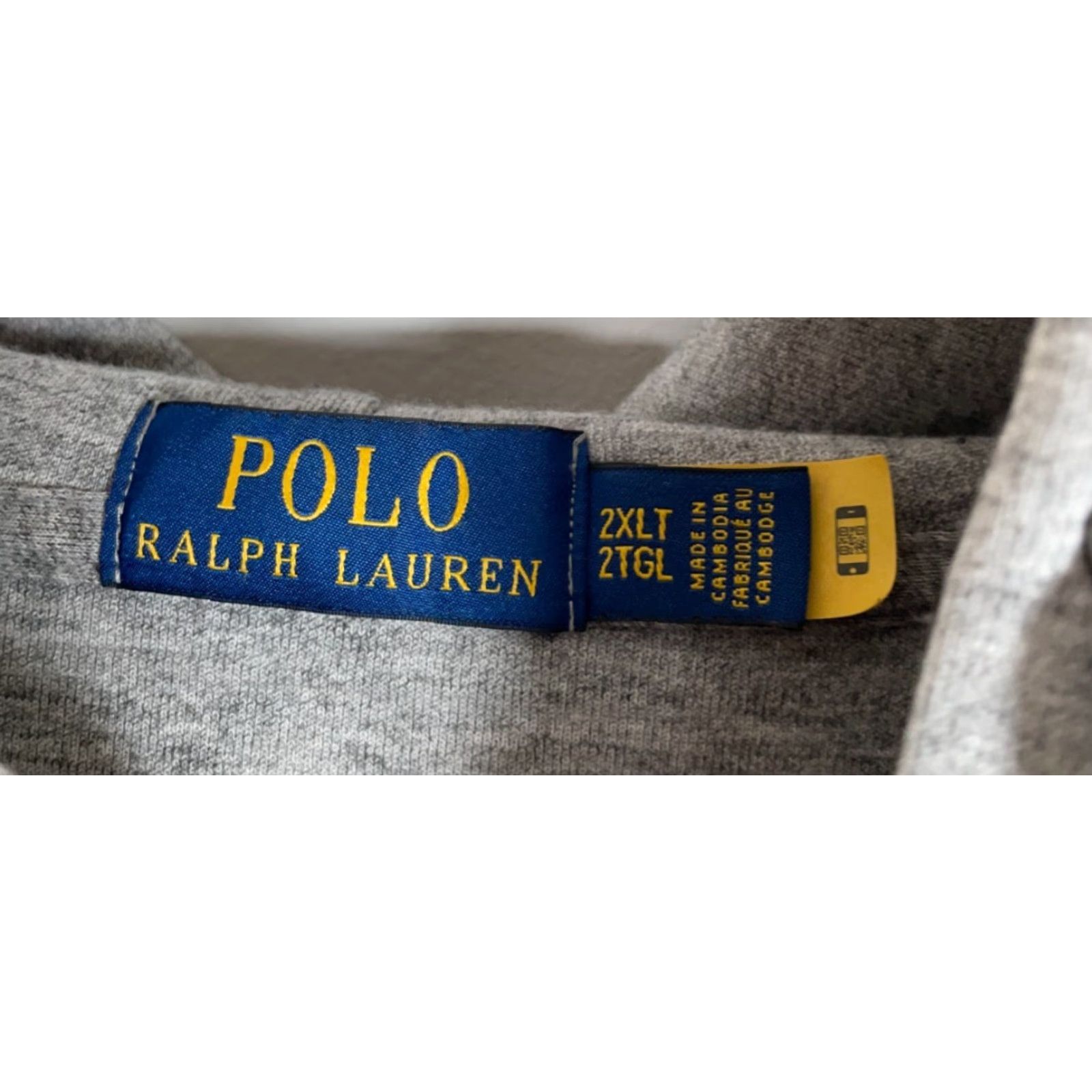 Polo Ralph Lauren Polo Ralph Lauren Zip Hoodie Adult 2XL Heather Gray Sweatshirt Cotton Blend Size US XXL / EU 58 / 5 - 3 Thumbnail