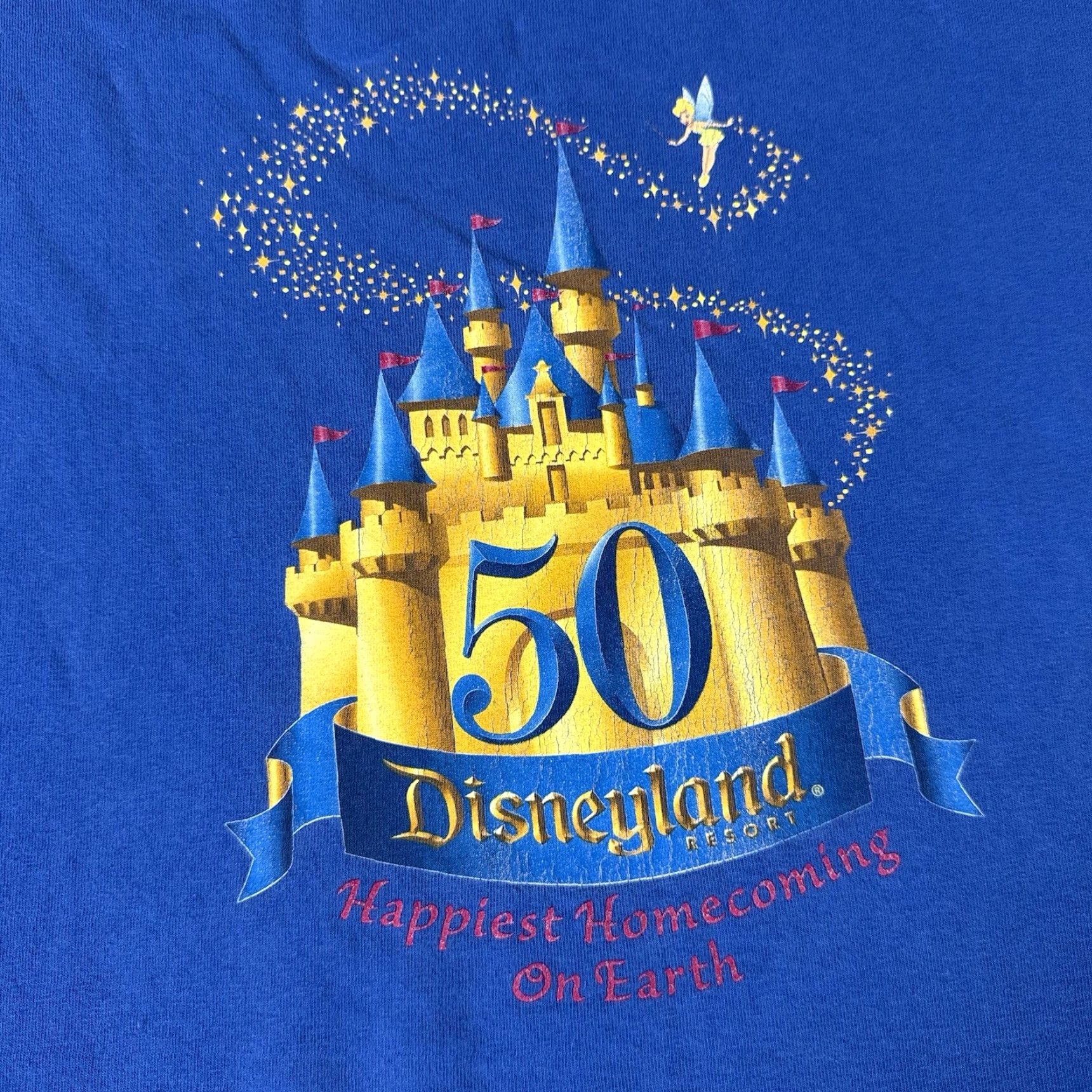 Disney VINTAGE Disney Mickey Mouse Disneyland T Shirt 2XL Blue Men’s Short Sleeve Crew Neck Graphic Print 90s Y2K Memorial Size US XXL / EU 58 / 5 - 3 Thumbnail