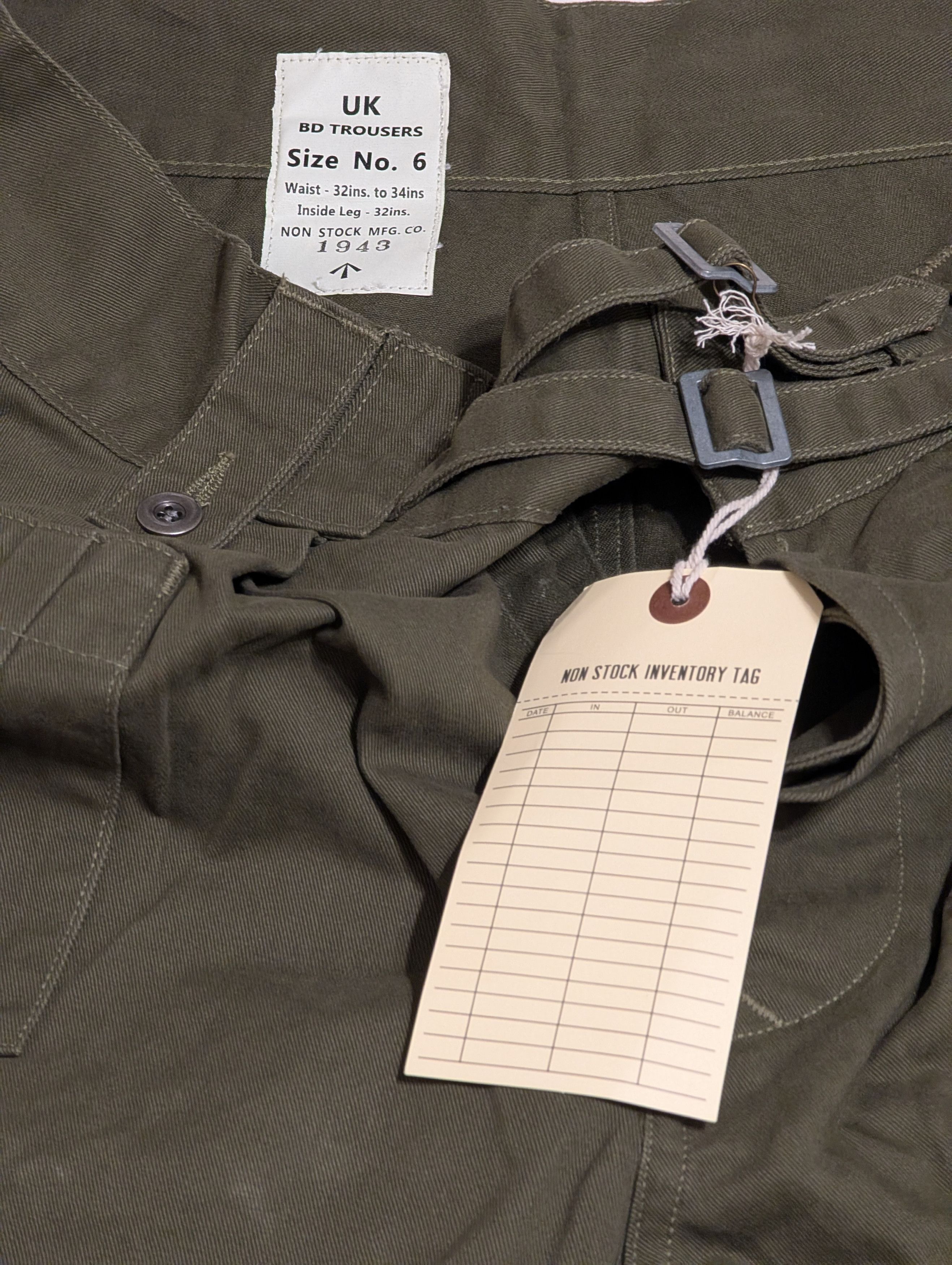 Bronson MFG. CO. 1943 British Army KD & JG Gurkha Bermuda Pants Size US 34 / EU 50 - 4 Thumbnail