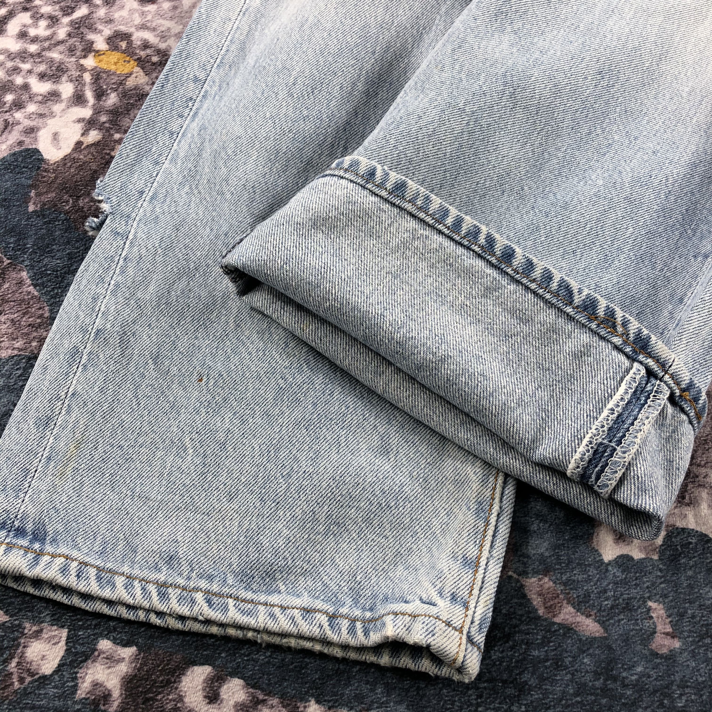 Levi's Vintage 80s Light Wash Levis 501 Jeans-JM2247 Size US 30 / EU 46 - 7 Thumbnail
