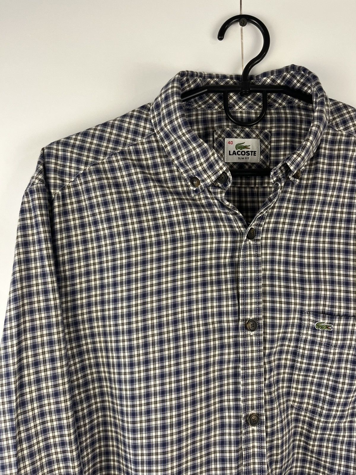 Lacoste Lacoste Plaid Y2K Cotton Long Sleeve Shirt Button Up Size US M / EU 48-50 / 2 - 2 Thumbnail