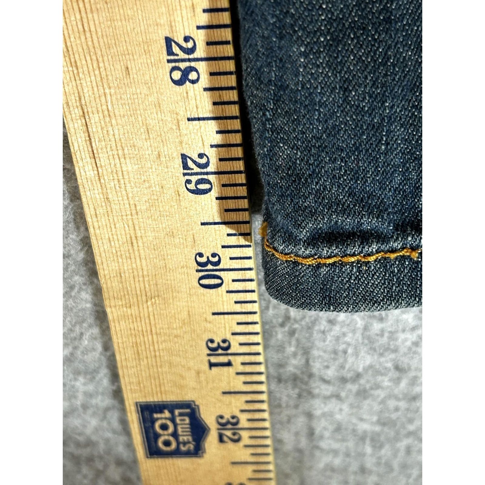 Levi's Levi's 511 Slim Men Jeans 32x30 Dark Wash Blue Denim Stretch Tapered Pockets Logo 90s? No Size US 32 / EU 48 - 4 Thumbnail