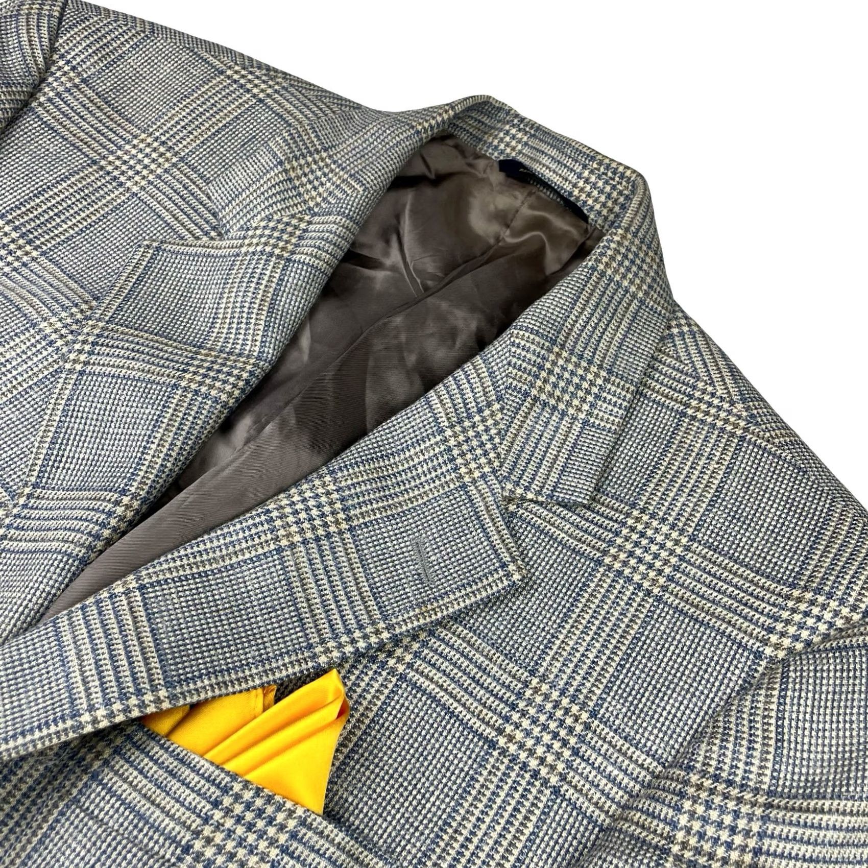 Brooks Brothers Brooks Brothers Men's Wool/Silk/Linen Blazer Blue/Gray Houndstooth Italy 41S Size 42R - 2 Thumbnail