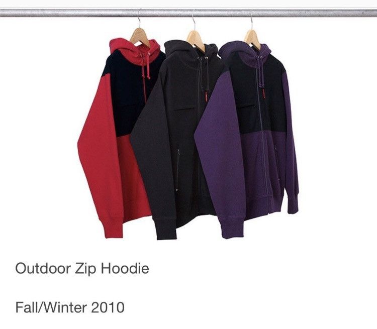 Supreme FW 2010 Supreme Outdoor Heavy Weight Zip Up Pullover Hoodie Size US L / EU 52-54 / 3 - 22 Thumbnail