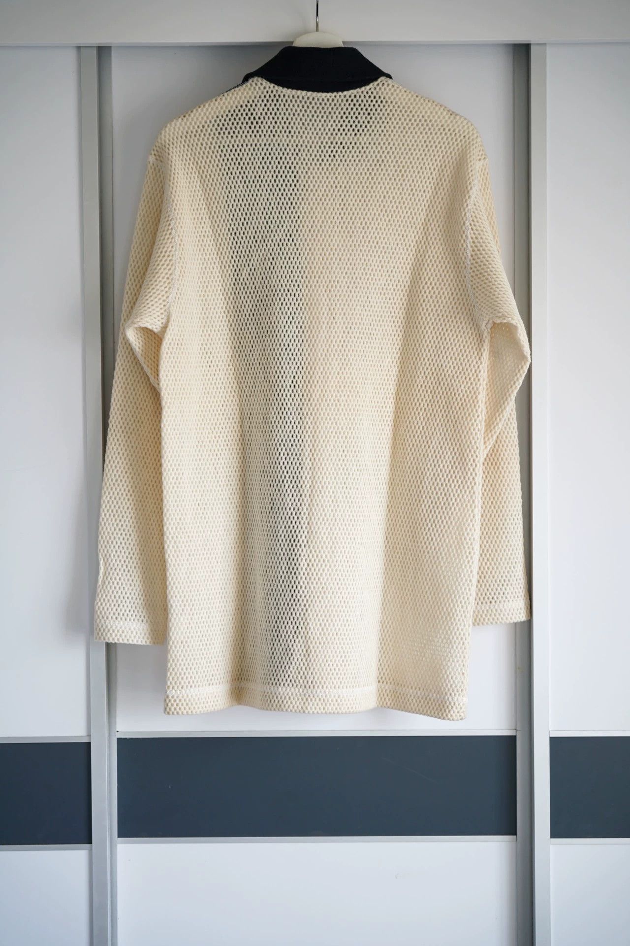 Yohji Yamamoto Yohji Yamamoto 91SS Handwoven Cutout Wool Shirt Jkt Size US M / EU 48-50 / 2 - 2 Thumbnail