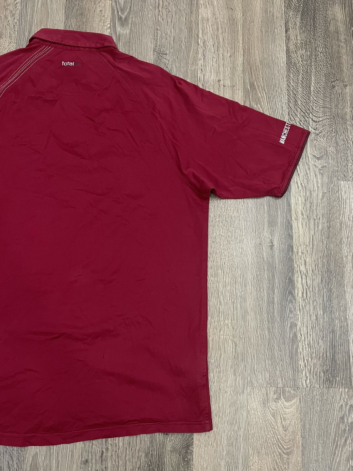 Nike × Vintage Vintage Nike Total 90 FC Manchester United Polos Tee Shirt Size US L / EU 52-54 / 3 - 3 Thumbnail