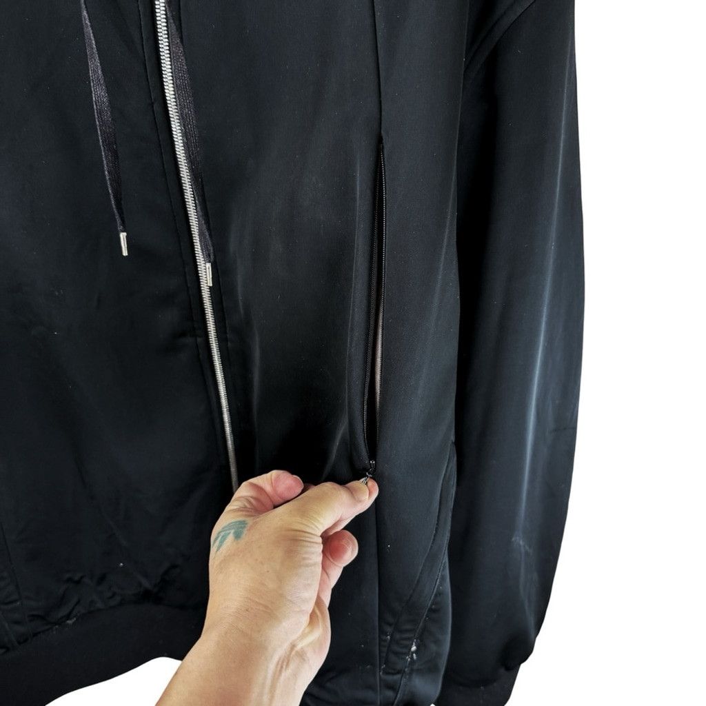 Nike NIKE 2000's Men's Massive Black Bomber Jacket w Hood Rare XL Size US XL / EU 56 / 4 - 8 Thumbnail