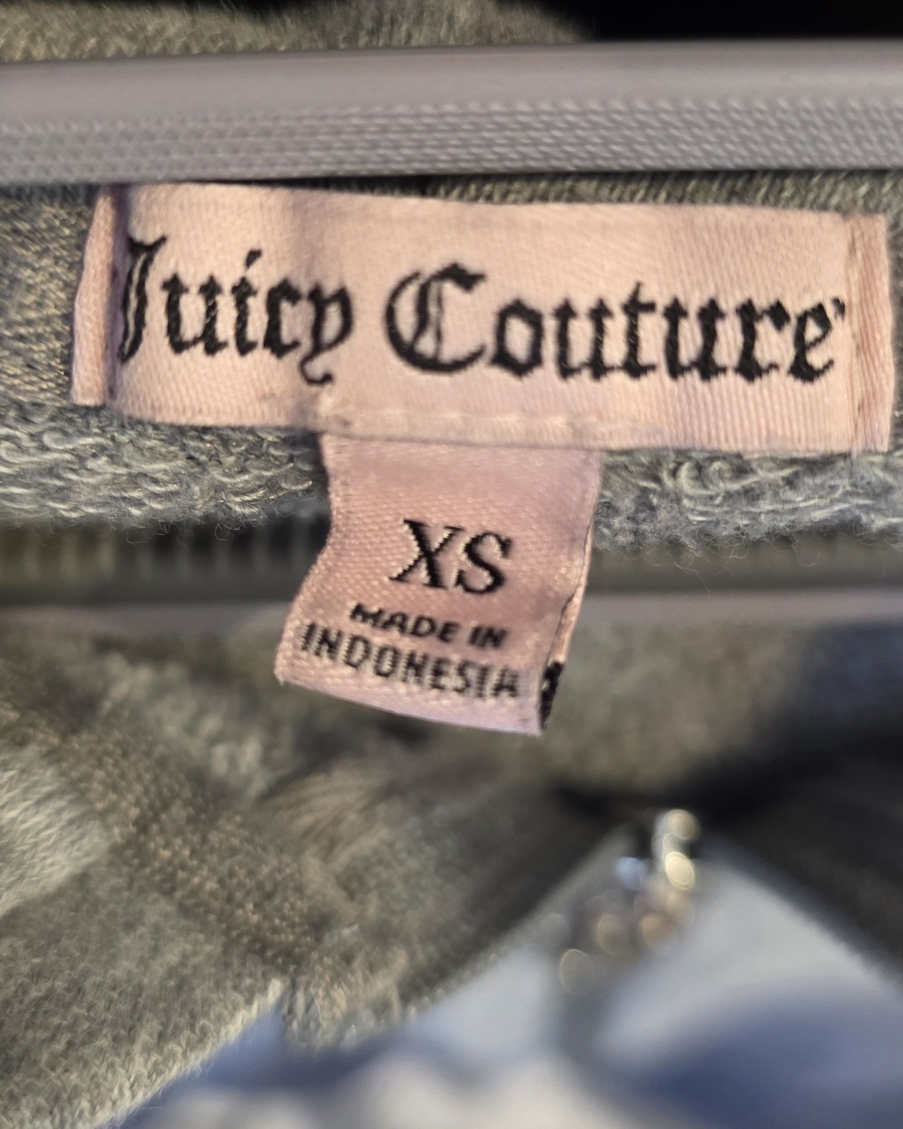 Juicy Couture Juicy Couture Gray Blue Ombre Logo Rhinestone Hoodie XS Size XS / US 0-2 / IT 36-38 - 3 Thumbnail