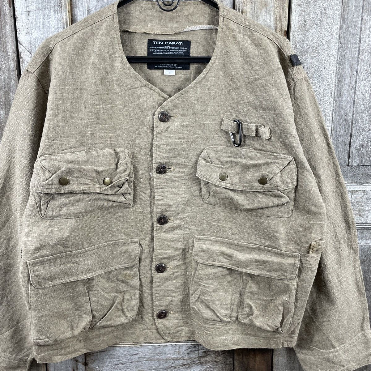 Japanese Brand Ten Carat Japan Military Tactical Multi Pocket Jacket Size US L / EU 52-54 / 3 - 4 Thumbnail